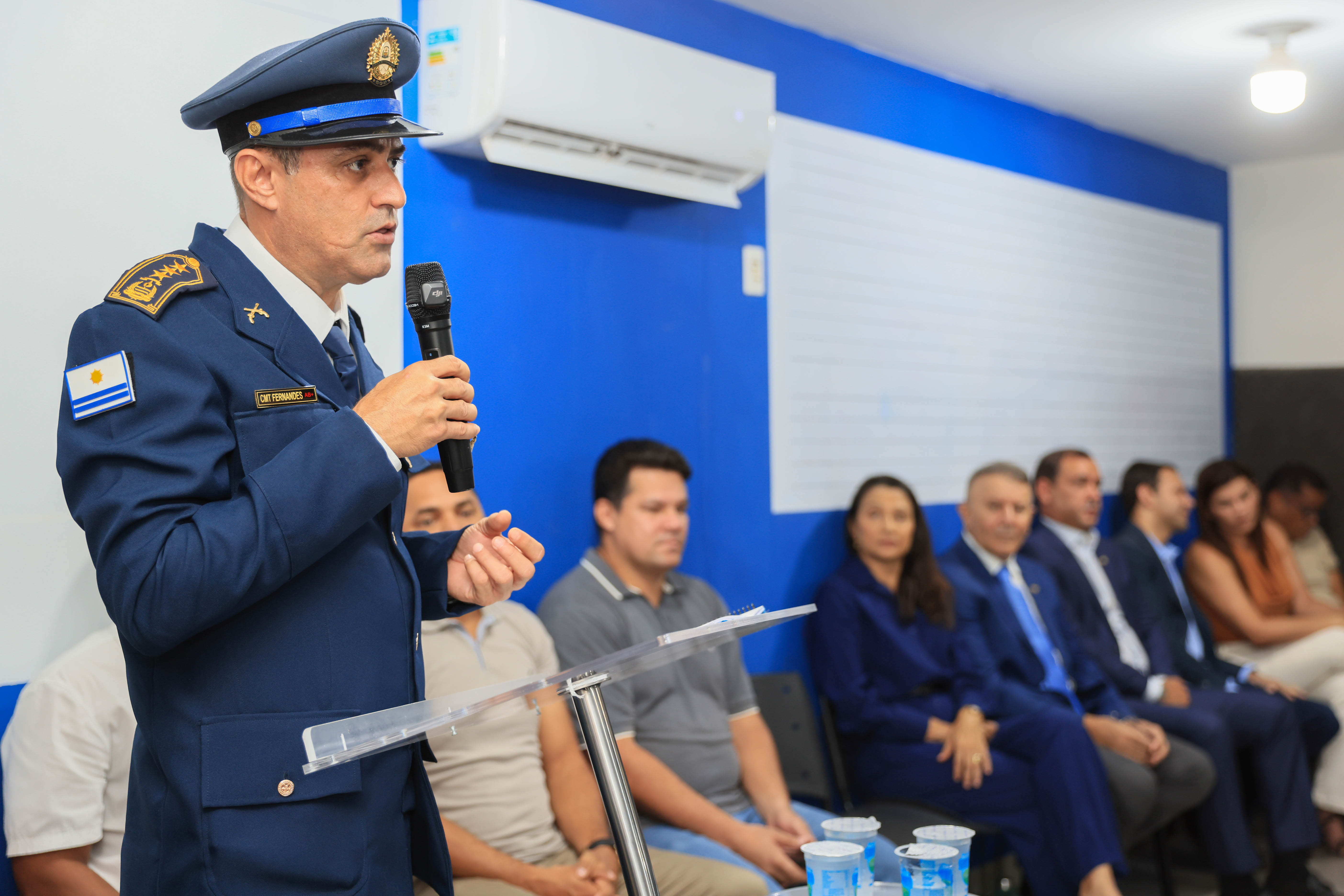 Comandante da Guarda Metropolitana de Palmas, Gilmar Fernandes, agradeceu as parcerias e destacou a evolução da GMP desde a sua criação
