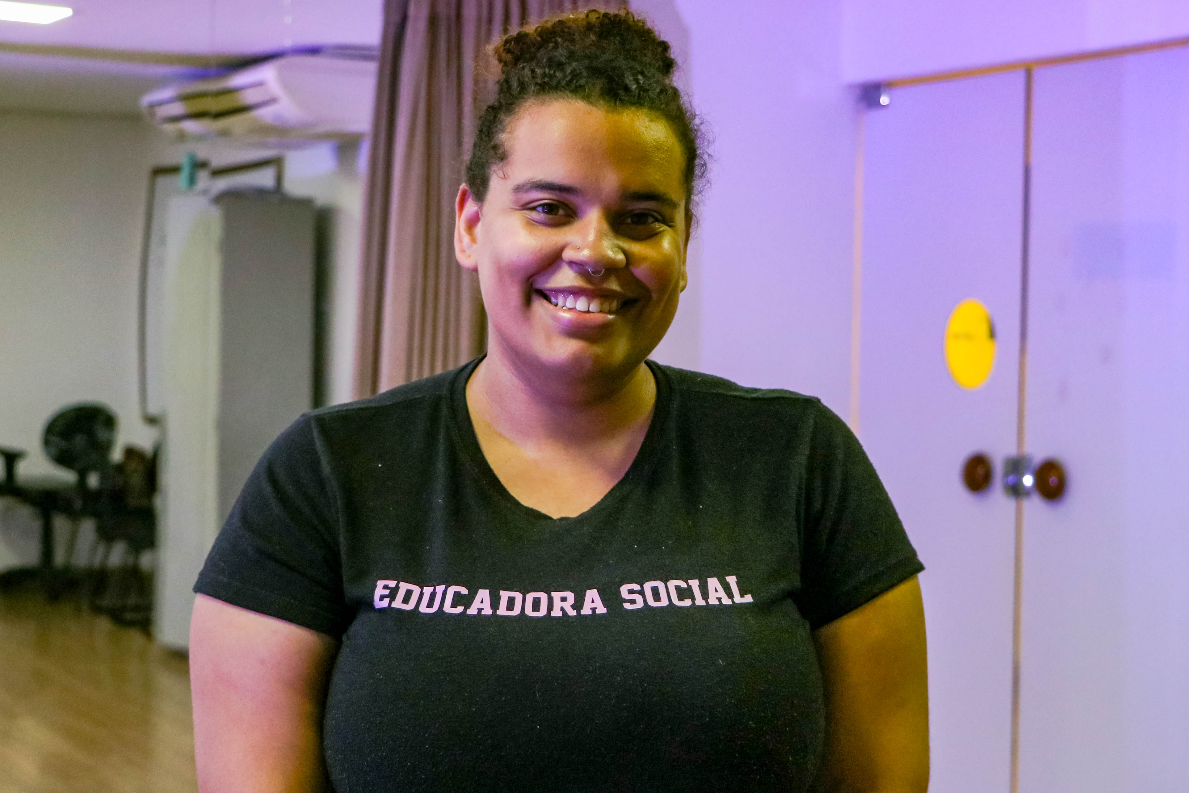 A educadora social Gabriella Cerpa garante que ações culturais ofertadas pela Fundação Cultural são transformadoras na vida de crianças e adolescentes acolhidos