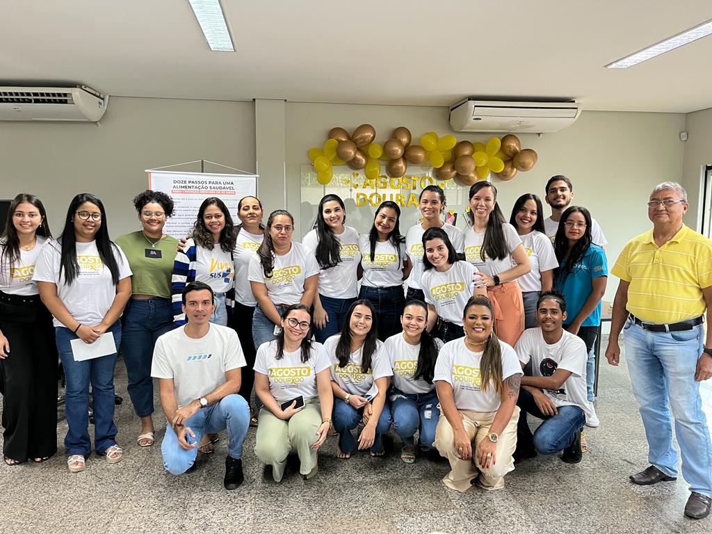 Servidoras da Semus participam de ação sobre os benefícios da amamentação