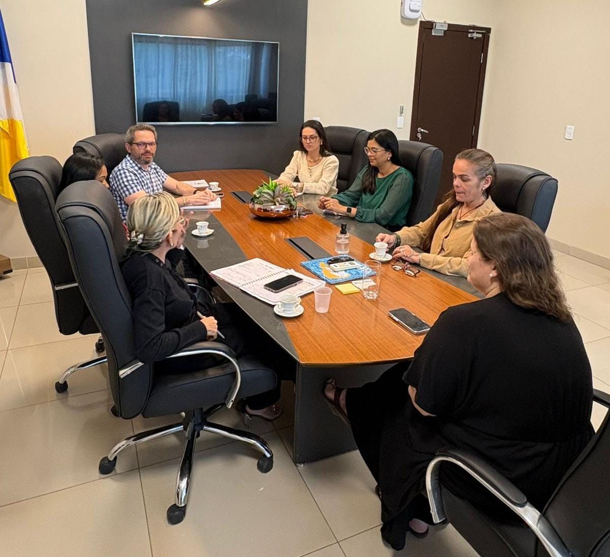 Encontro teve como objetivo apresentar a nova Secretaria Executiva e parte da equipe reformulada, além de fortalecer a parceria entre saúde e educação para avançar nas ações voltadas à saúde da pessoa com deficiência e transtornos do neurodesenvolvimento