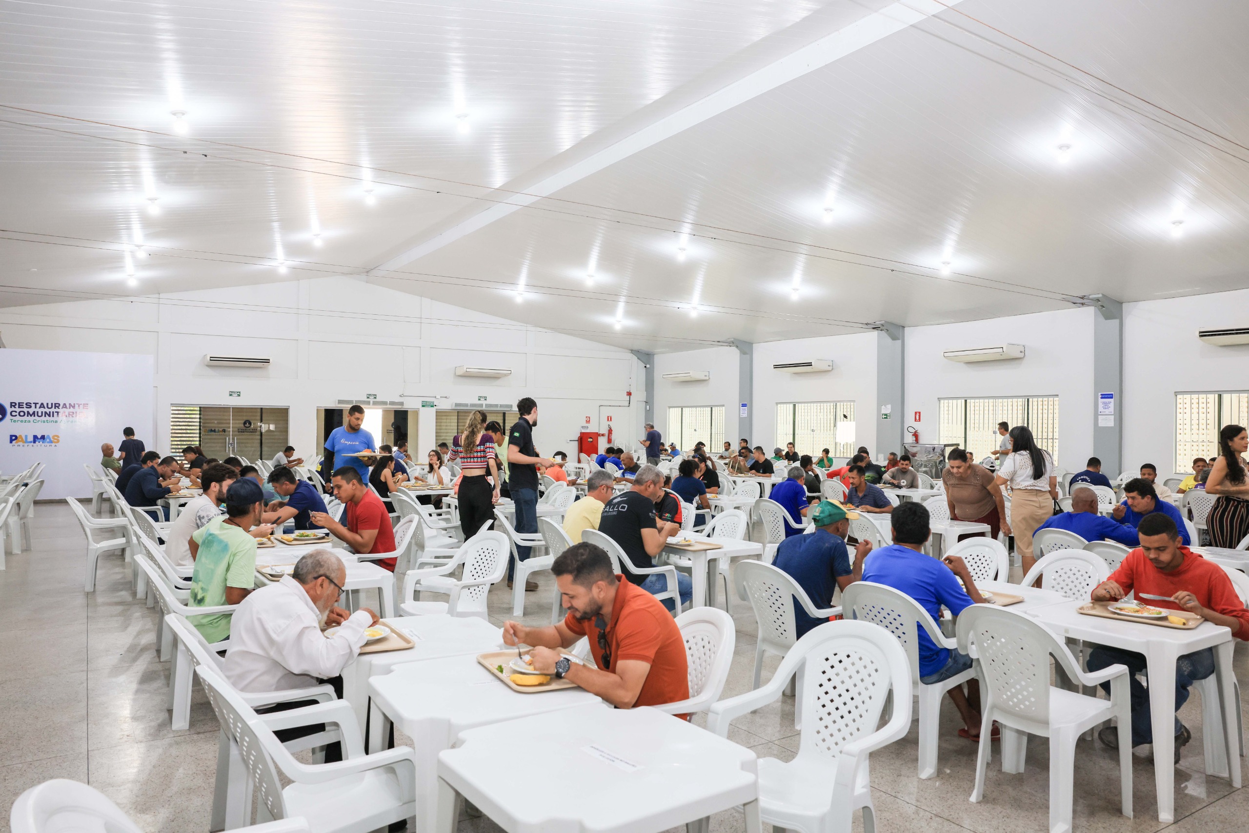 Palmas conta com dois restaurantes comunitários com capacidade para servir 4 mil refeições diárias