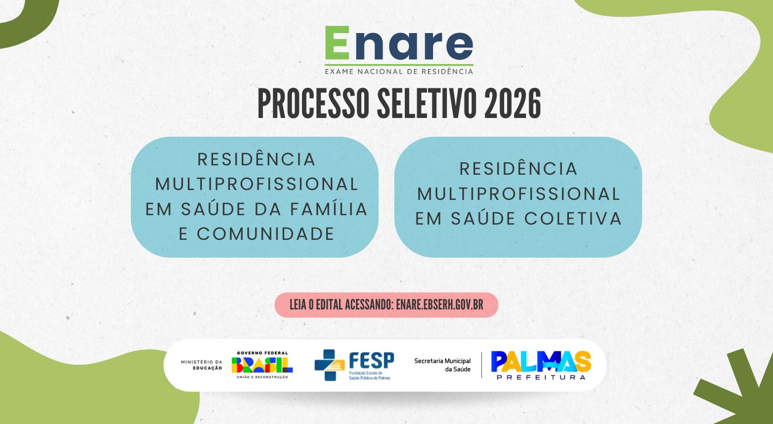 Inscrições para residência multiprofissional em saúde na Prefeitura de Palmas seguem abertas até 18 de julho
