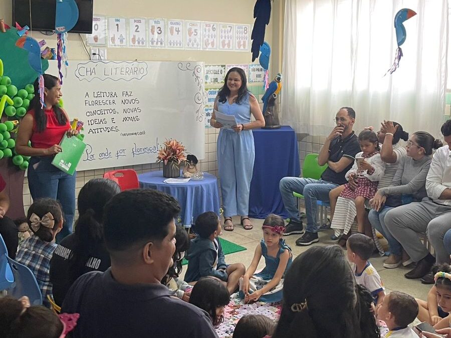 Educadoras compartilharam a evolução das crianças, evidenciando como a leitura se tornou parte do cotidiano dos pequenos ao longo do ano