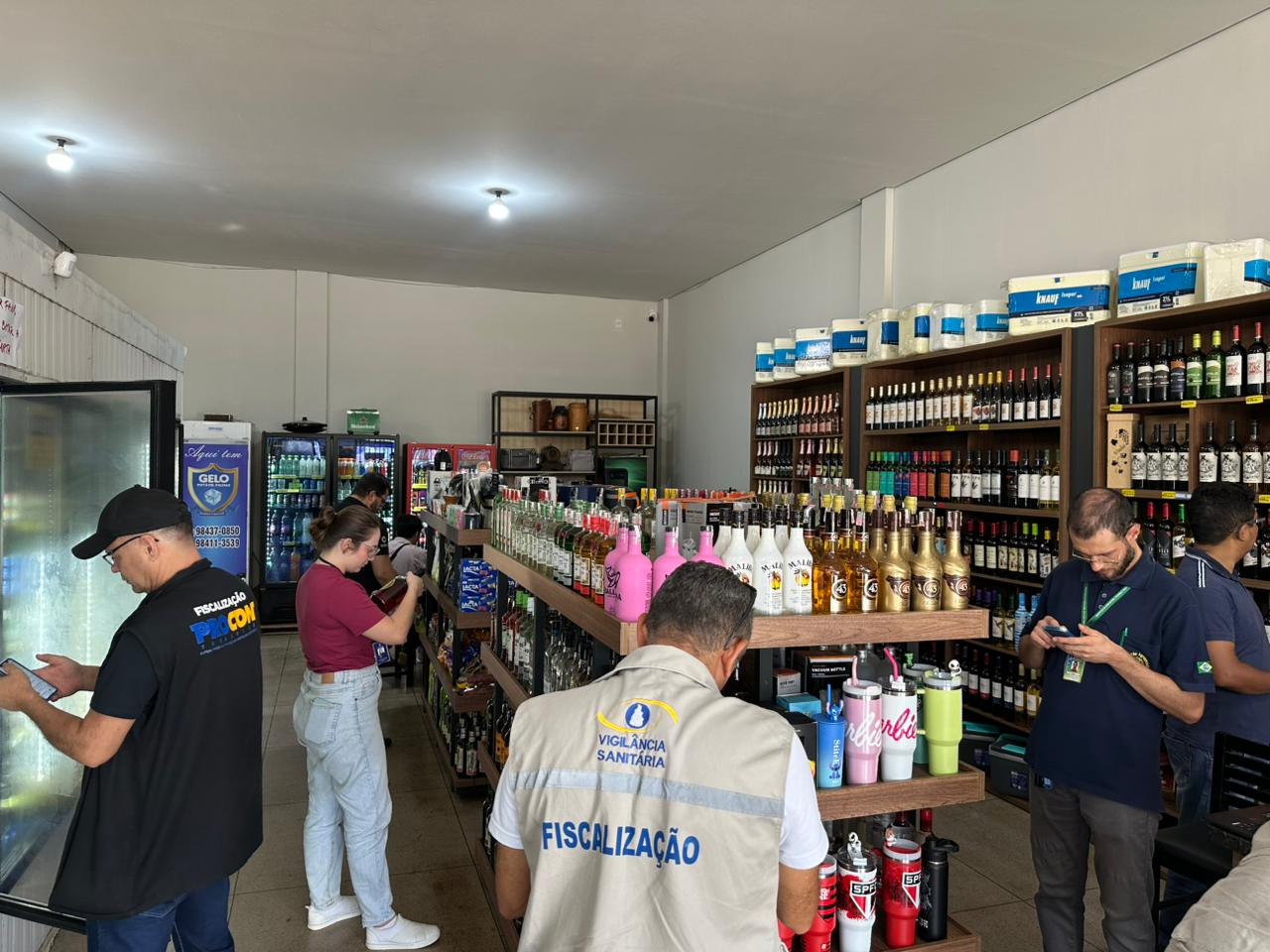 Saúde Municipal promove fiscalização conjunta para controle sanitário de bebidas em Palmas