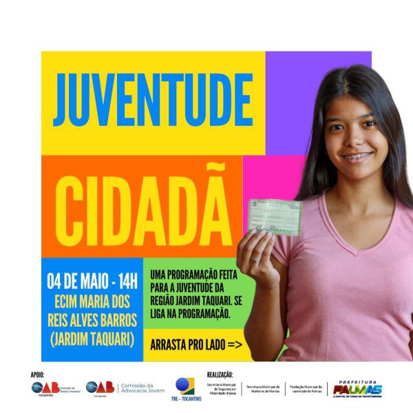 Projeto ‘Juventude Cidadã’ acontece neste sábado no Jardim Taquari