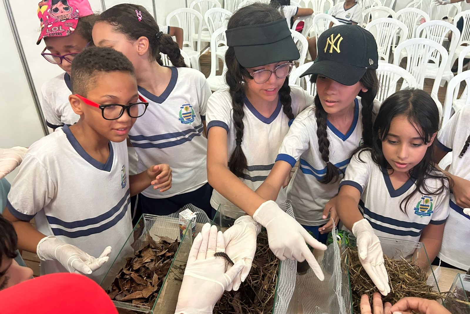 Visita de alunos da rede municipal de ensino de Palmas à Agrotins 2025 continua no segundo dia do evento