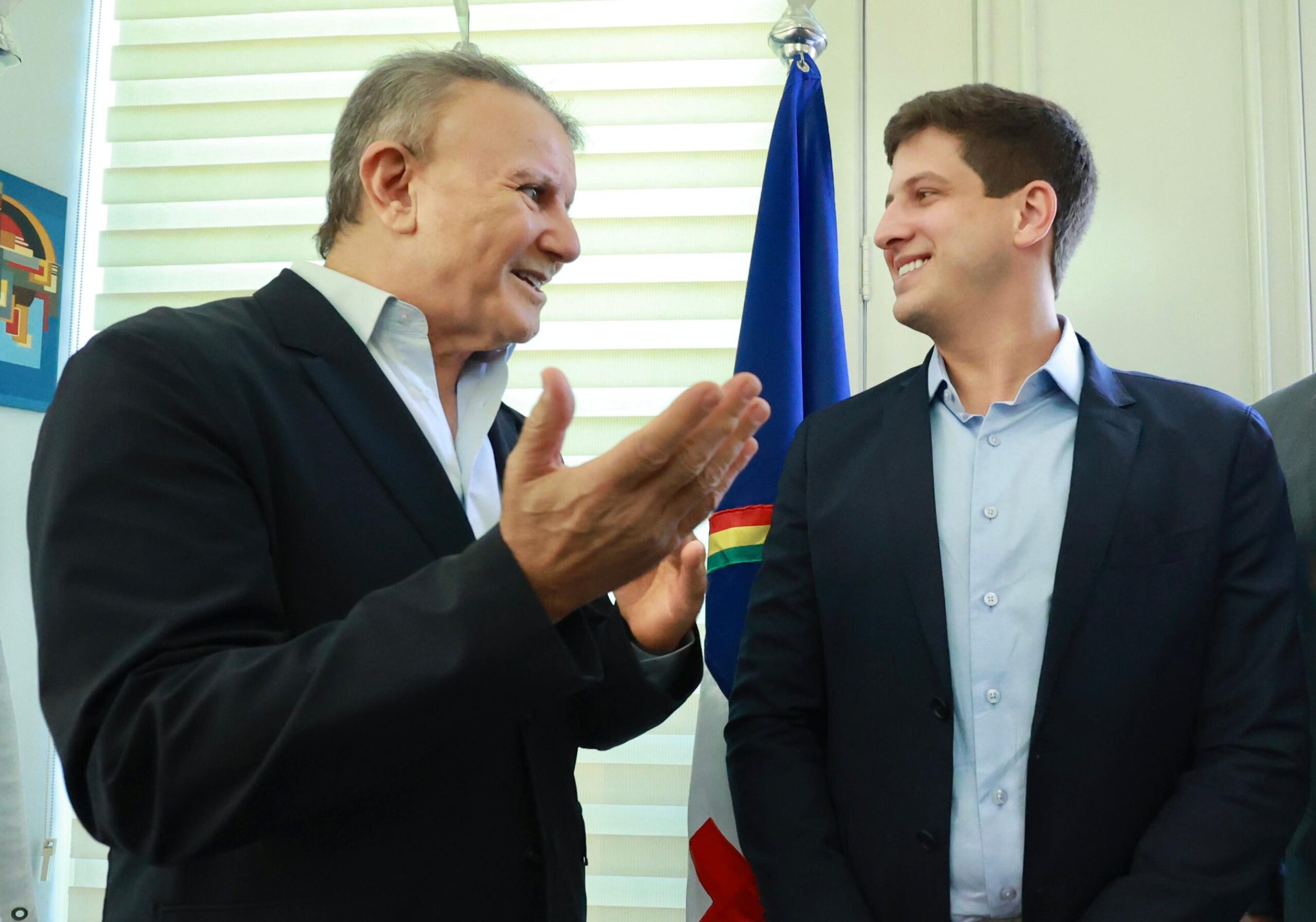 Prefeito do Recife, João Campos, visita Palmas e é recebido por Eduardo Siqueira Campos