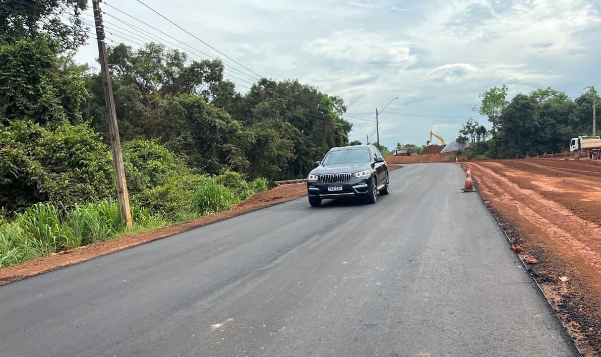 Trecho da via que recebeu o novo pavimento em CBUQ foi liberado nesta quinta-feira, 18
