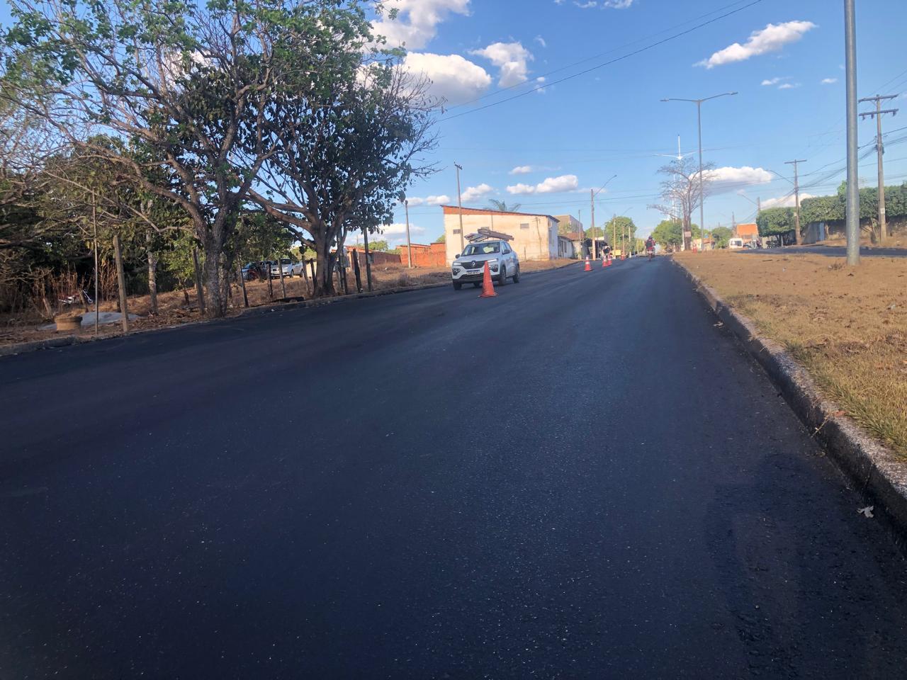 Em menos de um mês, pavimento da Avenida Goiás, no Jardim Aureny II, foi todo renovado