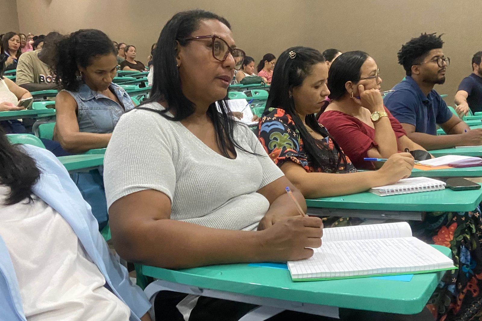 Professora  Eulizete de Sousa Batista ressaltou que o ciclo de formação contribui com a melhoria do trabalho no ambiente escolar
