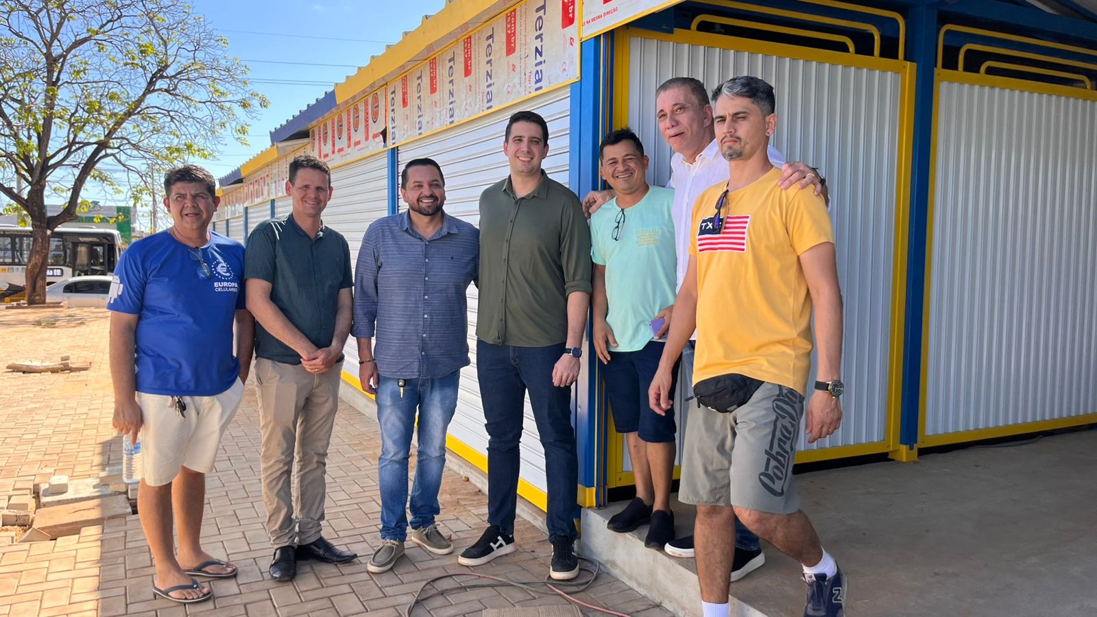 Visita técnica com comerciantes do Cecop.