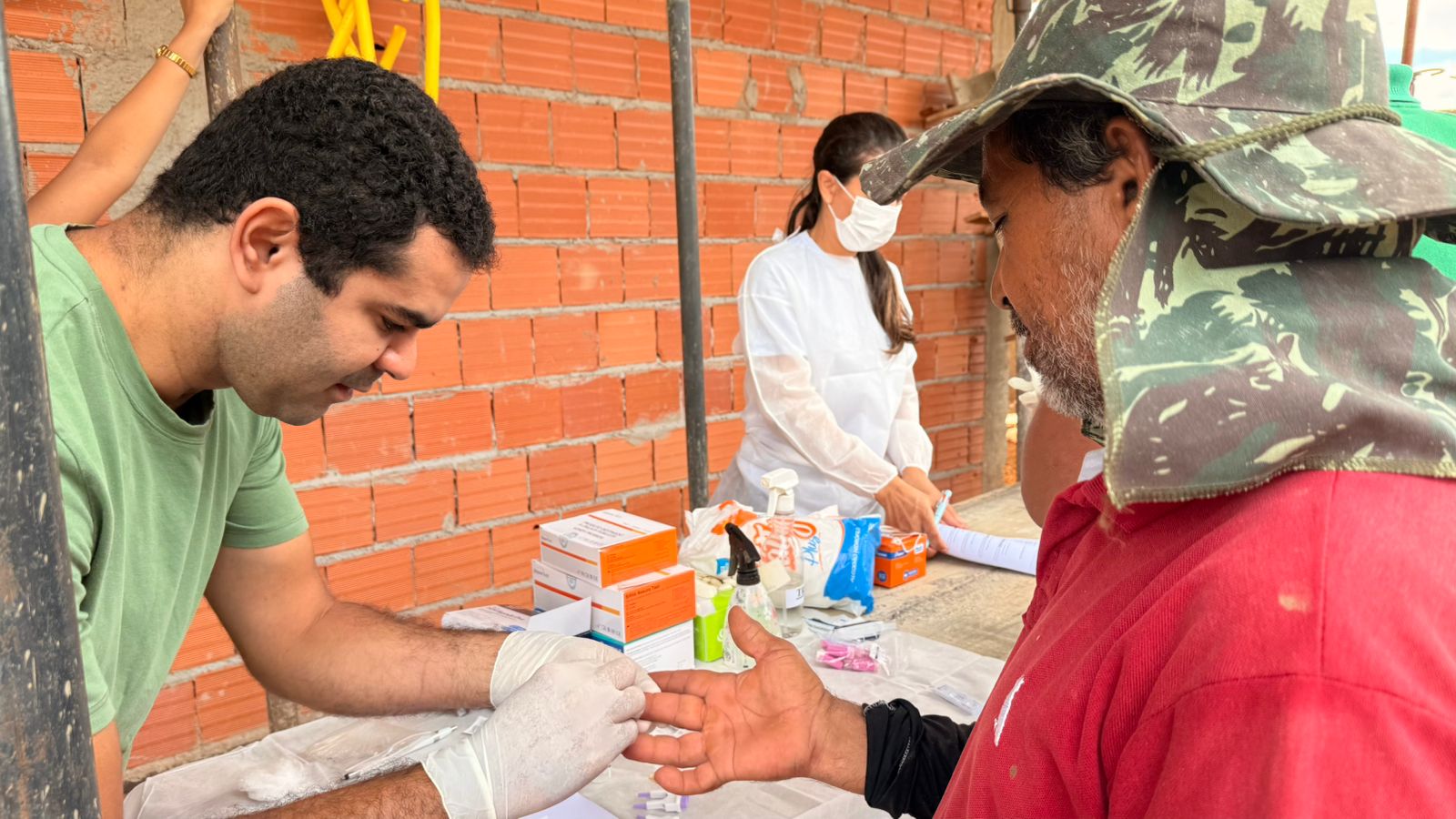 José Vieira de 53 anos contou que achou interessante a atividade feita pela USF Francisco Júnior