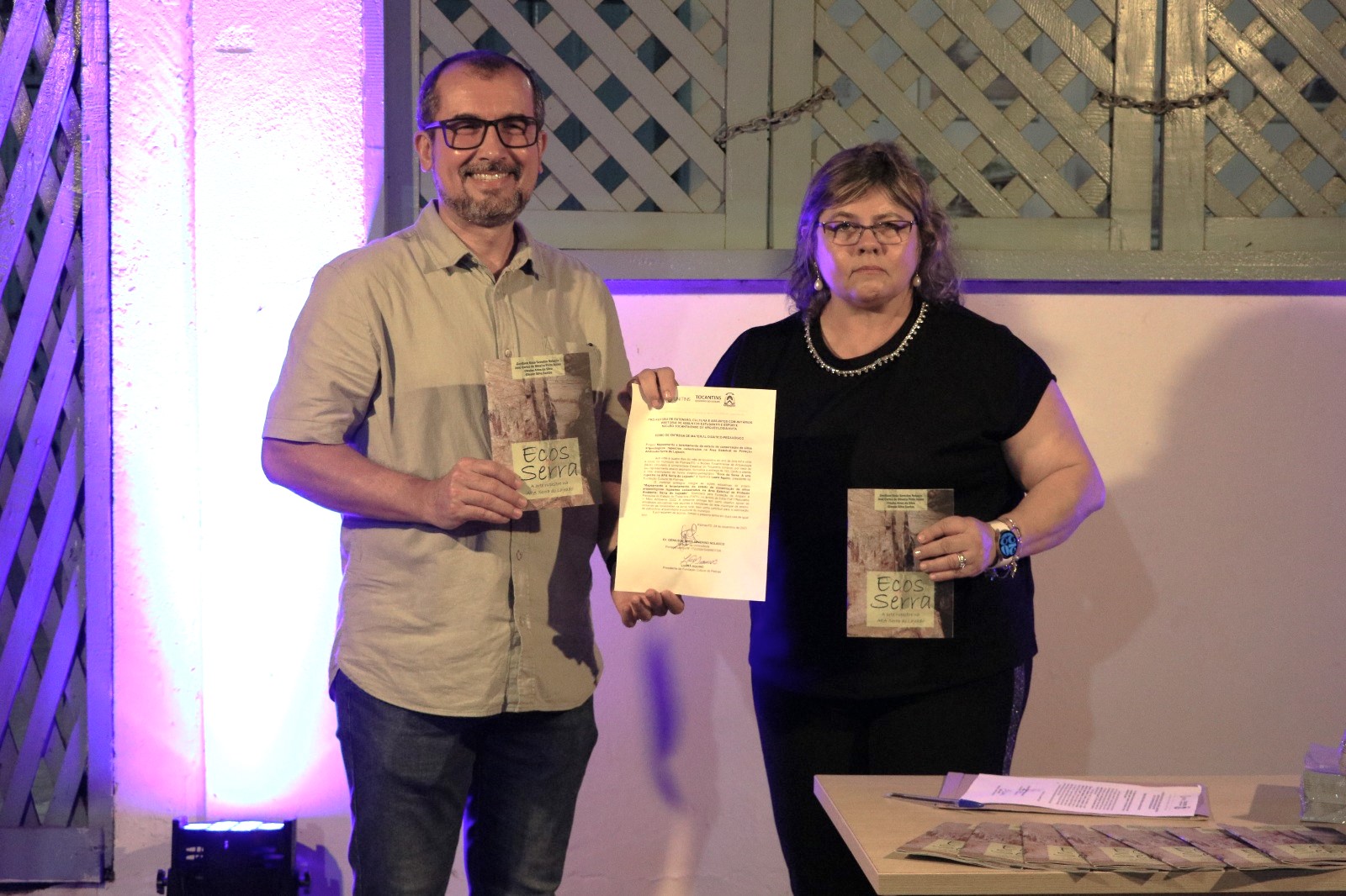 Na ocasião do lançamento do livreto, um Termo de Cooperação foi assinado pela presidente da FCP, Luara Aquino, e pelo curador do Núcleo Tocantinense de Arqueologia (Nuta) da Universidade Estadual do Tocantins (Unitins), Genilson Noleto, formalizando a doação de 183 unidades da obra para serem distribuídos em escolas e bibliotecas públicas municipais da Capital