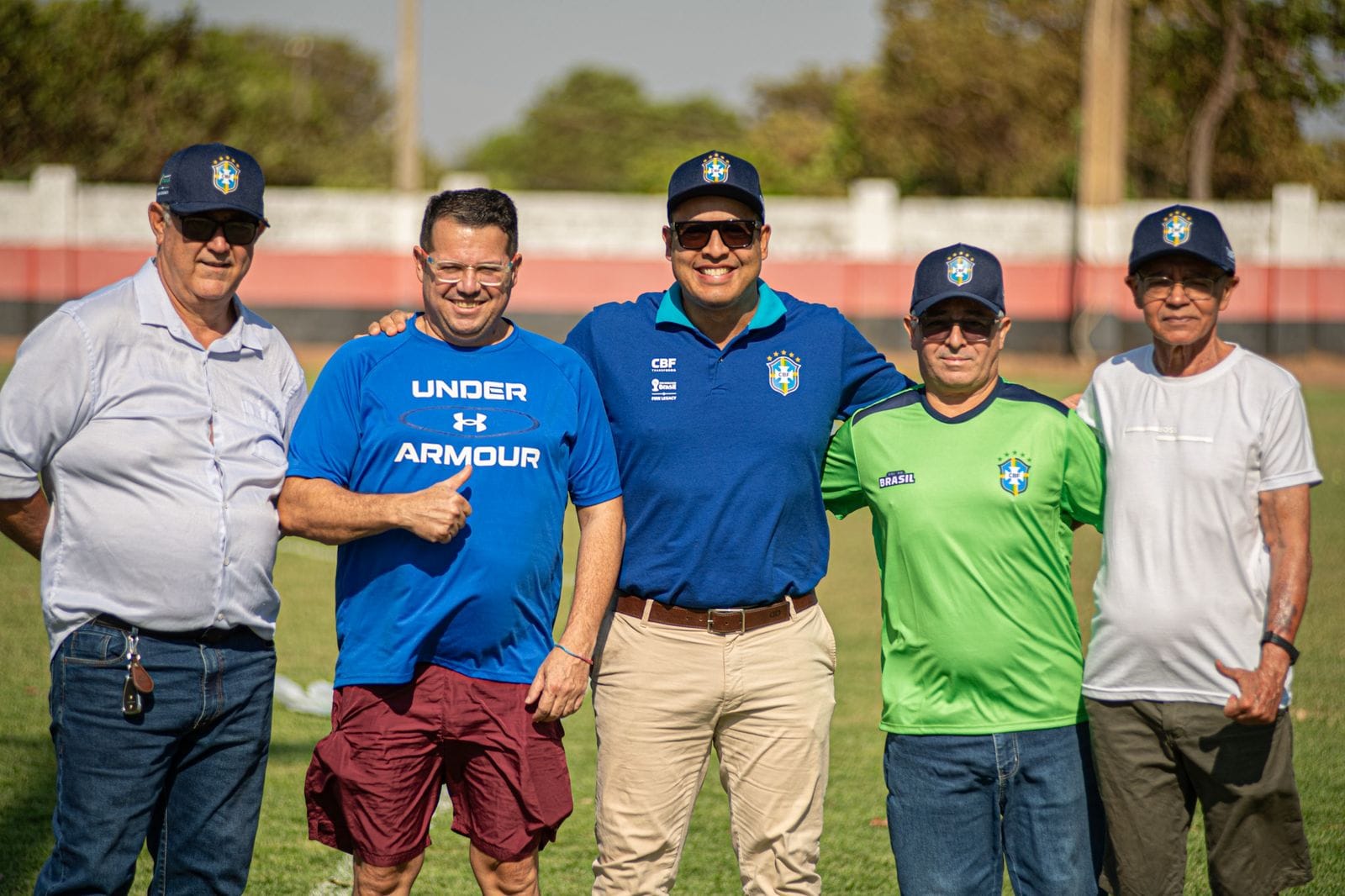 Ricardo Leão, gerente de esporte da CBF juntamente com presidente da Fundesporte, Lécio Guimarães. - Foto: Elenilson Garcia