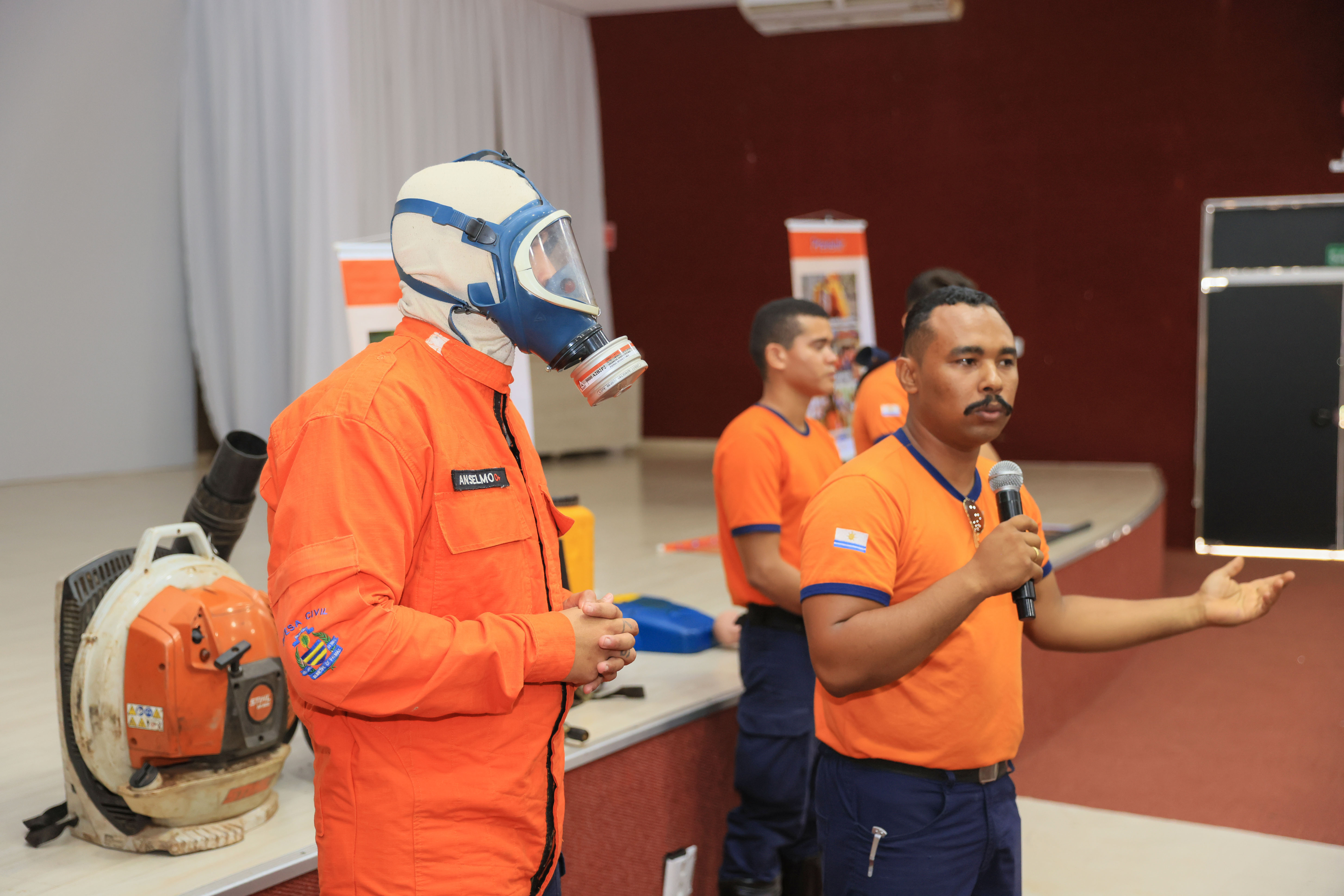 Agentes da Defesa Civil de Palmas abordaram o tema "Queimadas e os primeiros socorros" -Foto: Júnior Suzuki