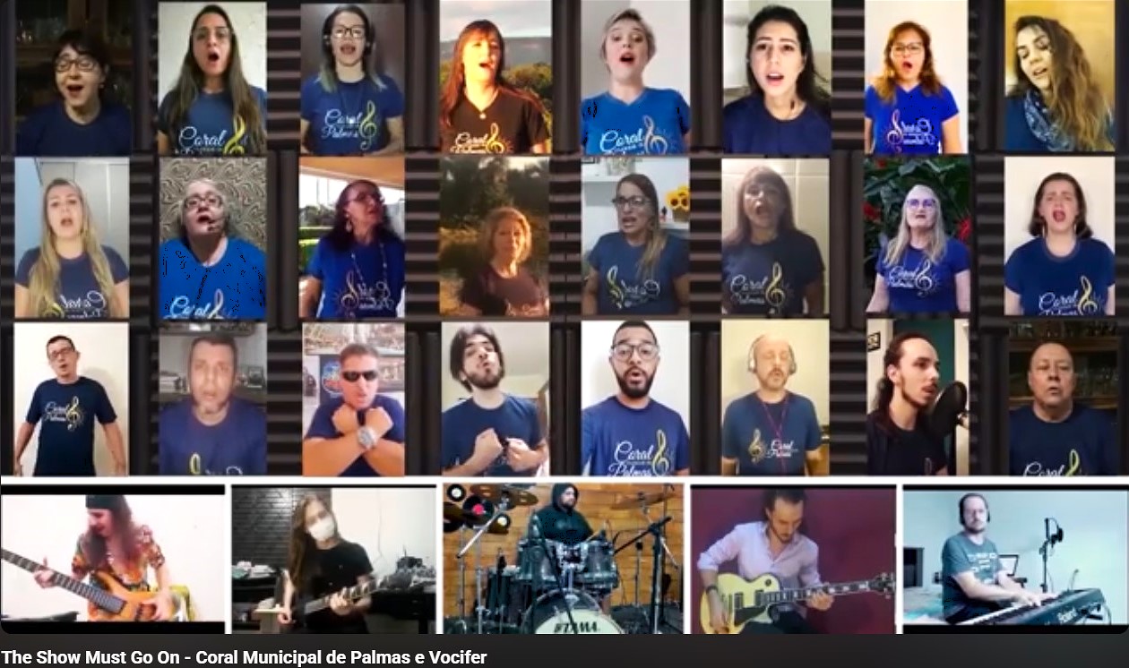 Esta é a segunda parceria do Coral Municipal com a Vocifer; a primeira lado a lado, ao vivo, diferente de 2020, quando gravaram a ‘The show must go on’, de Brian May