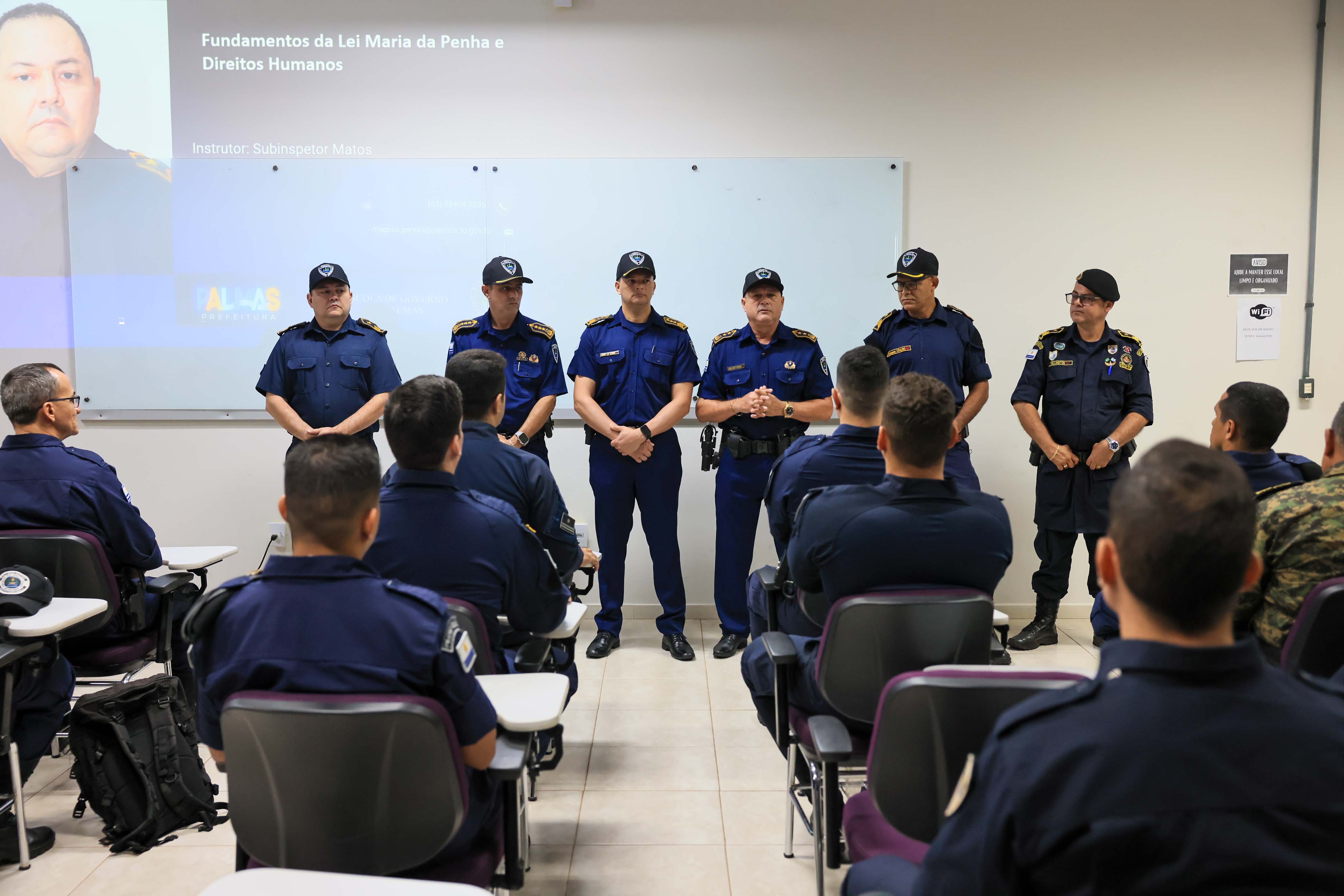 Capacitação da Guarda Metropolitana reforça aplicação da Lei Maria da Penha no combate à violência contra a mulher em Palmas