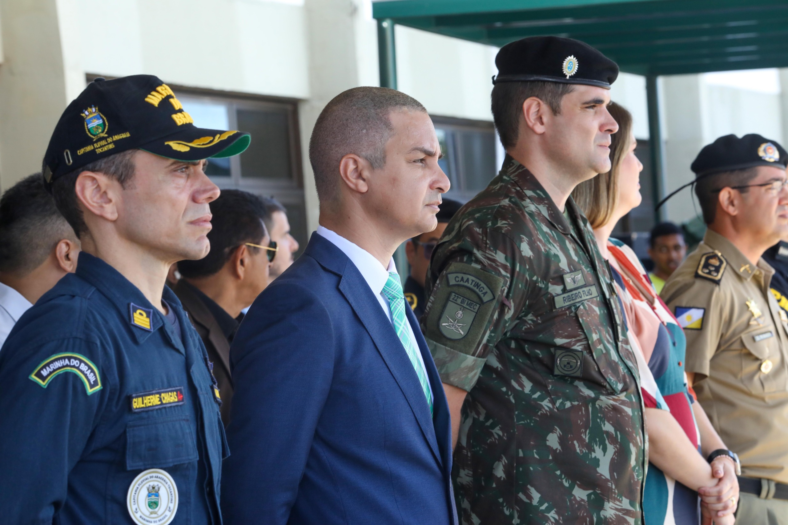 Pastor Carlos Velozo durante solenidade no 22 BI Mec - Foto: Edu Fortes