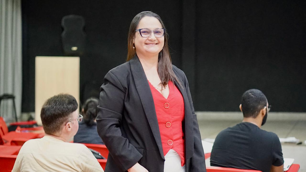 Doutora em Linguística e Literatura e coordenadora de Políticas e Programas Educacionais da Semed, Maria das Graças - Foto: Pedro Barbosa