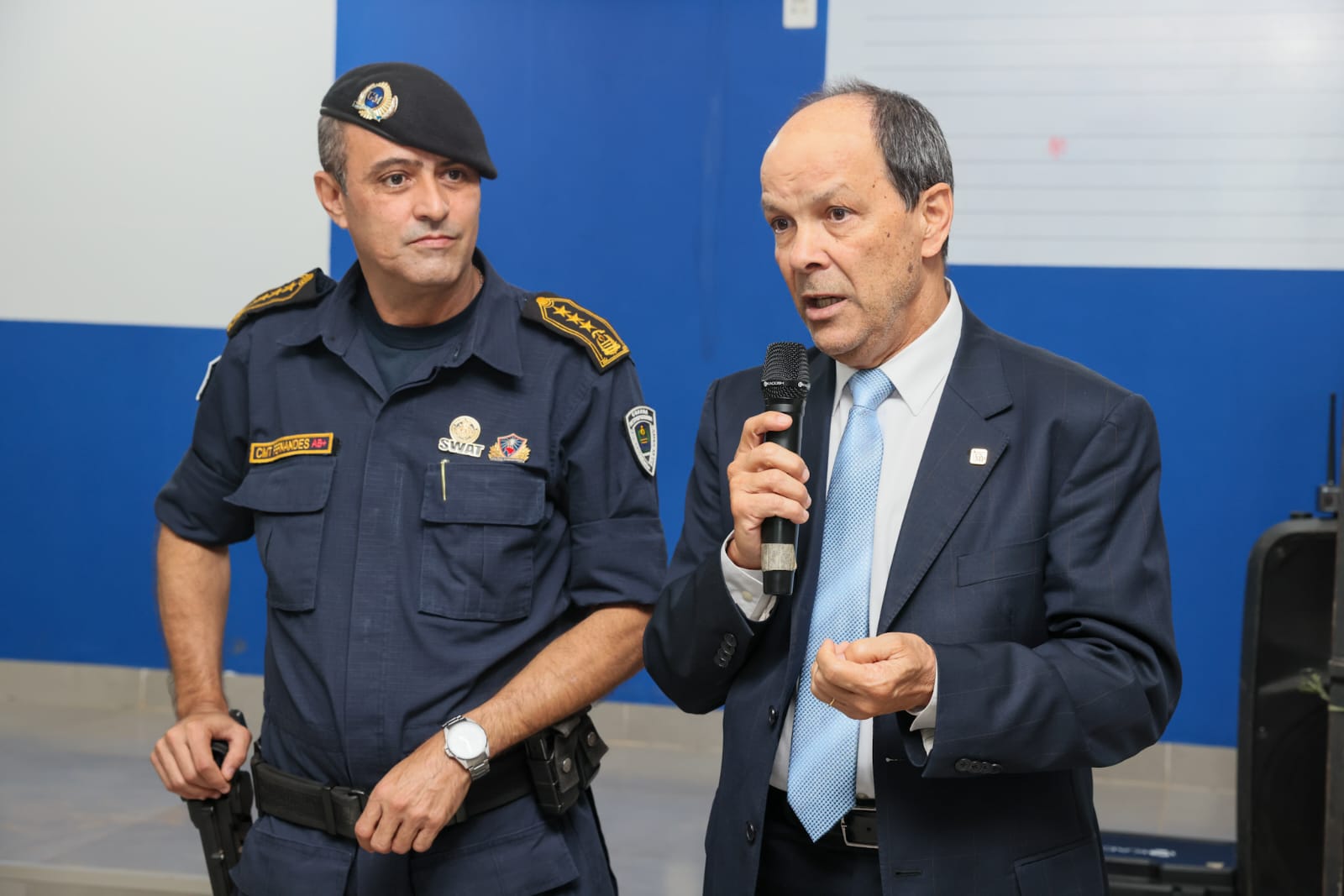 Comandante da GMP, Gilmar Fernandes Cunha e o Presidente da CSP/CNMP, Jaime de Cassio Miranda