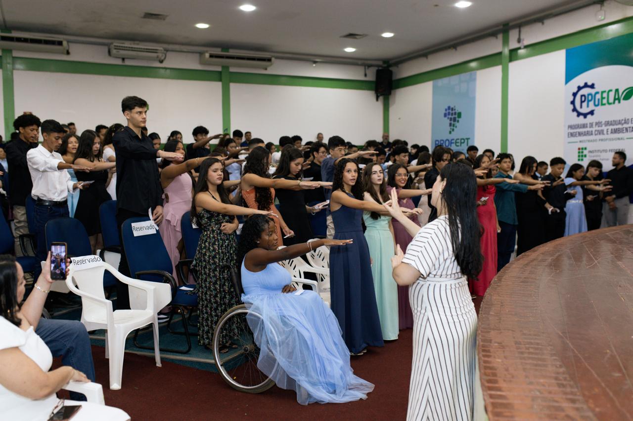 Formatura movimentou o auditório do Instituto Federal do Tocantins 