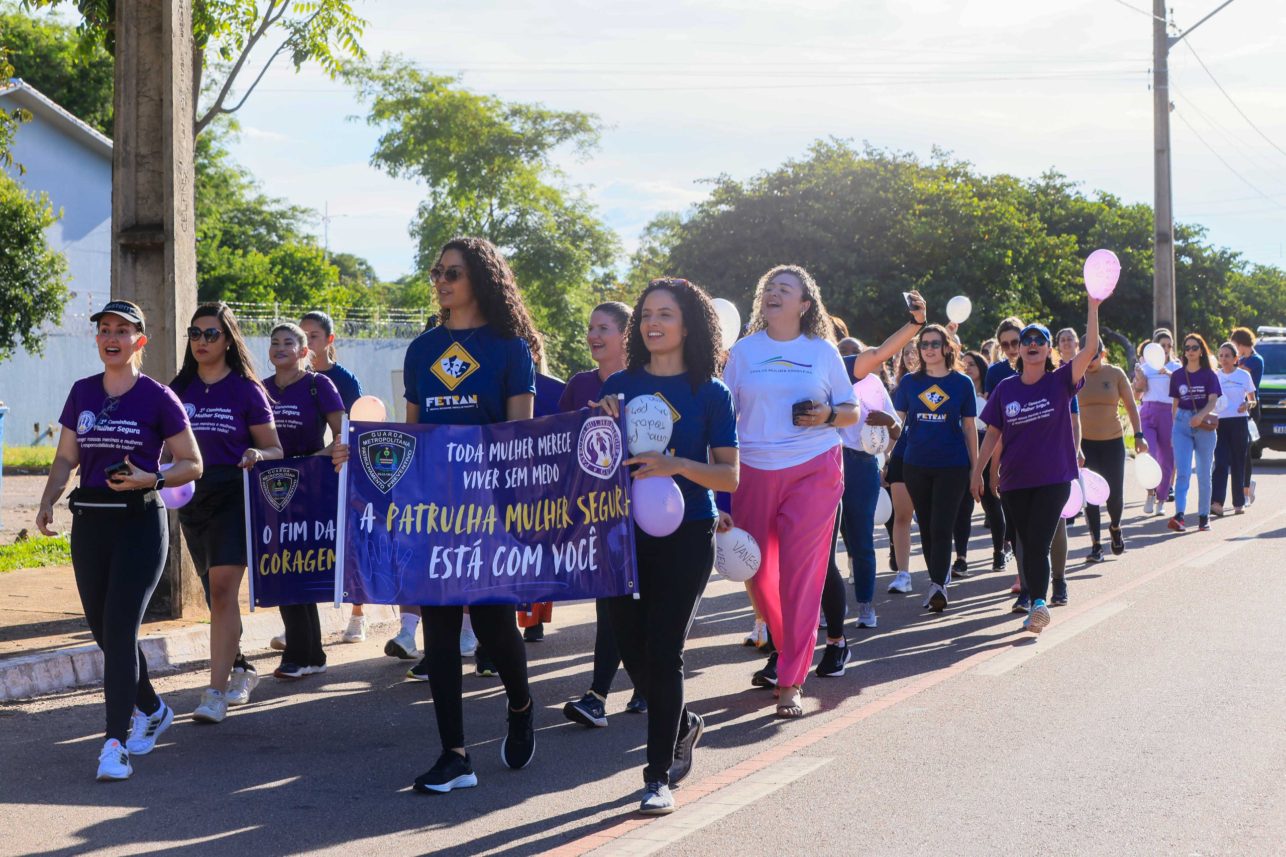 1ª Caminhada Mulher Segura celebra um ano da Patrulha Mulher Segura em Palmas