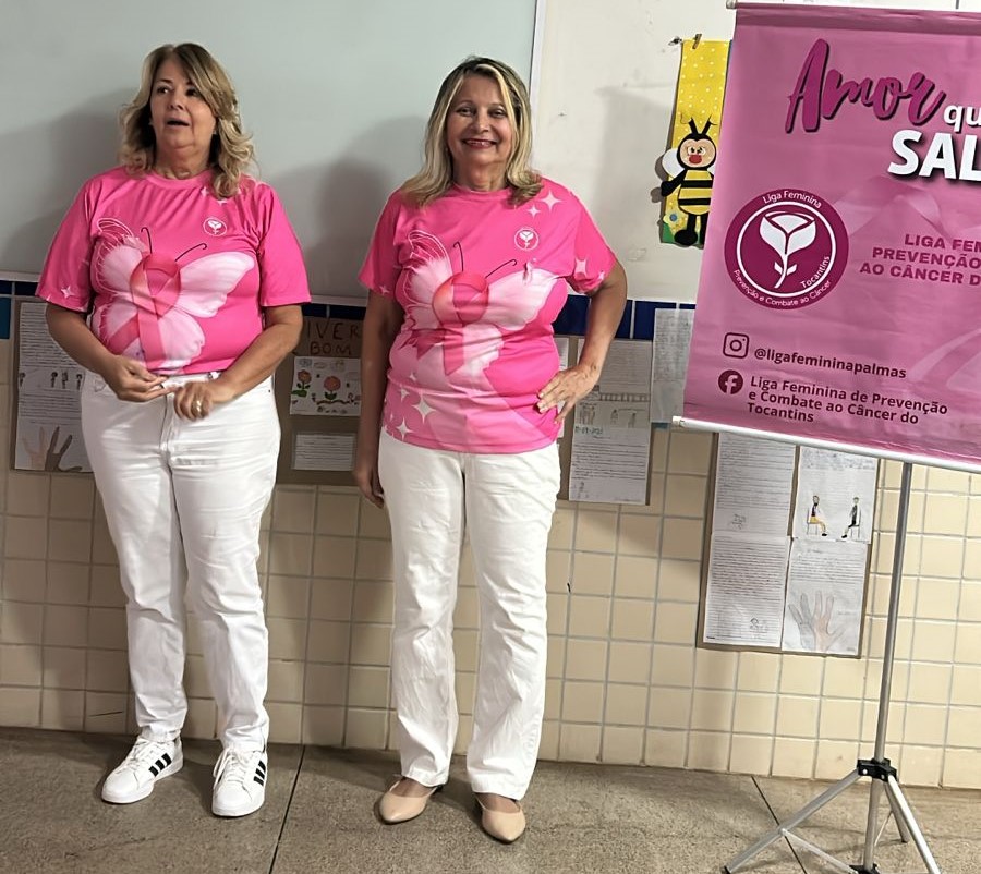 A Escola Rosemir Fernandes de Sousa, recebeu a visita das voluntárias da Liga Feminina de Prevenção e Combate ao Câncer do Tocantins, para um momento de conscientização sobre saúde e bem-estar