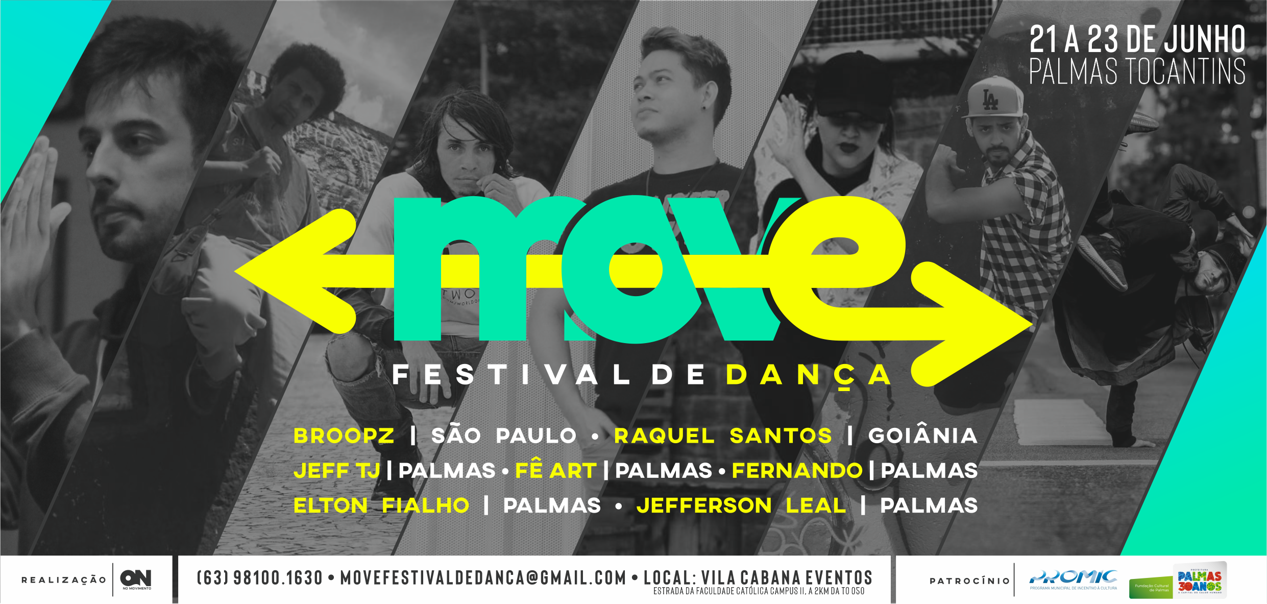 Palmas recebe Festival Danças Urbanas Move - On de 21 a 23 de junho