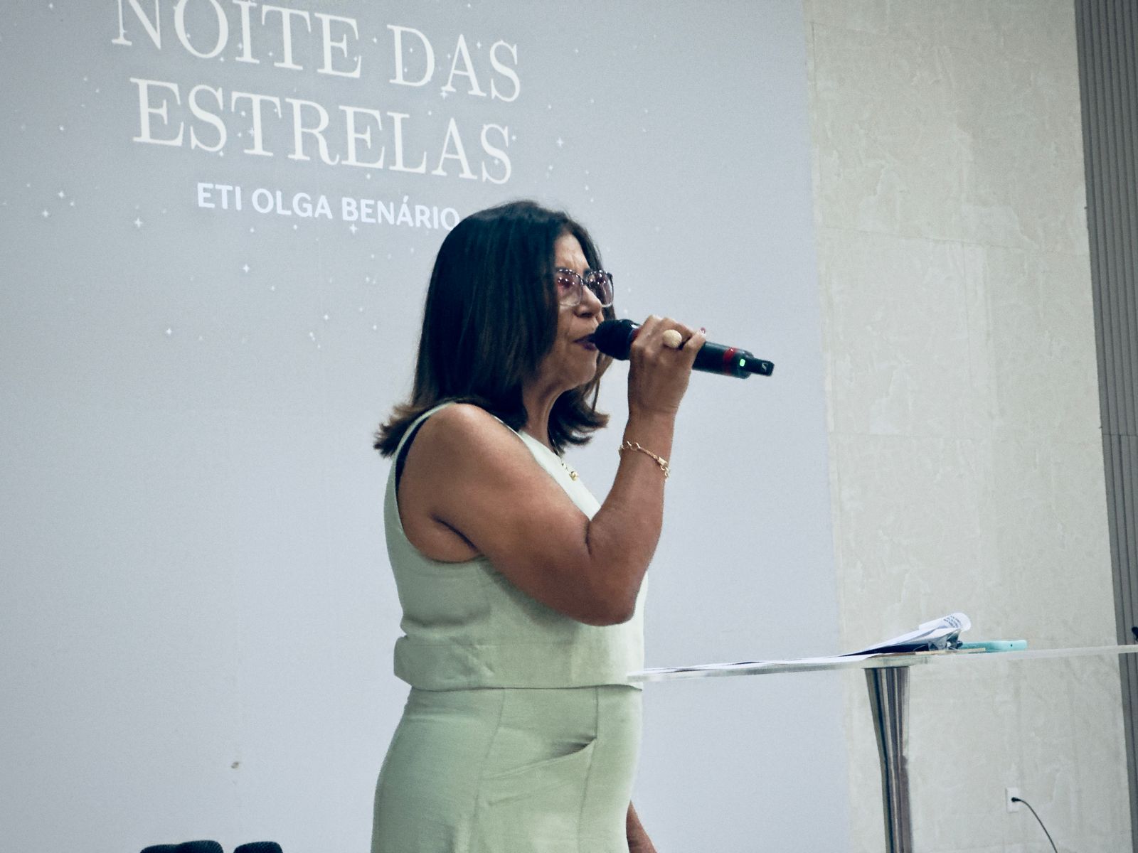 Diretora da unidade, Idelma Bastos, destacou o envolvimento das famílias na vida escolar das crianças