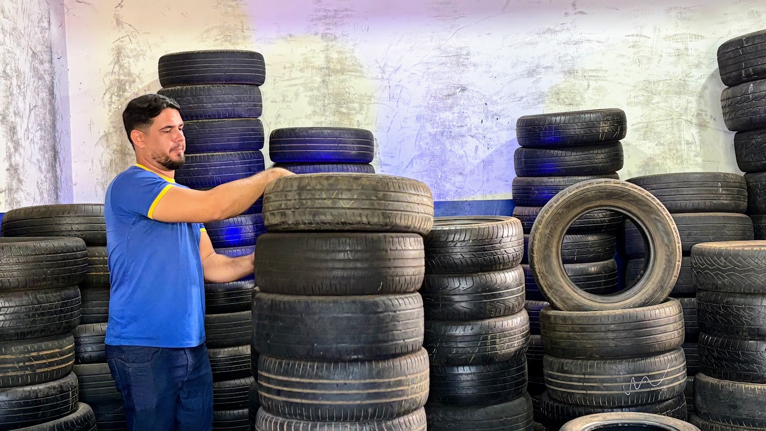 Palmas envia para reciclagem mais de 700 toneladas de pneus recolhidos em cinco meses