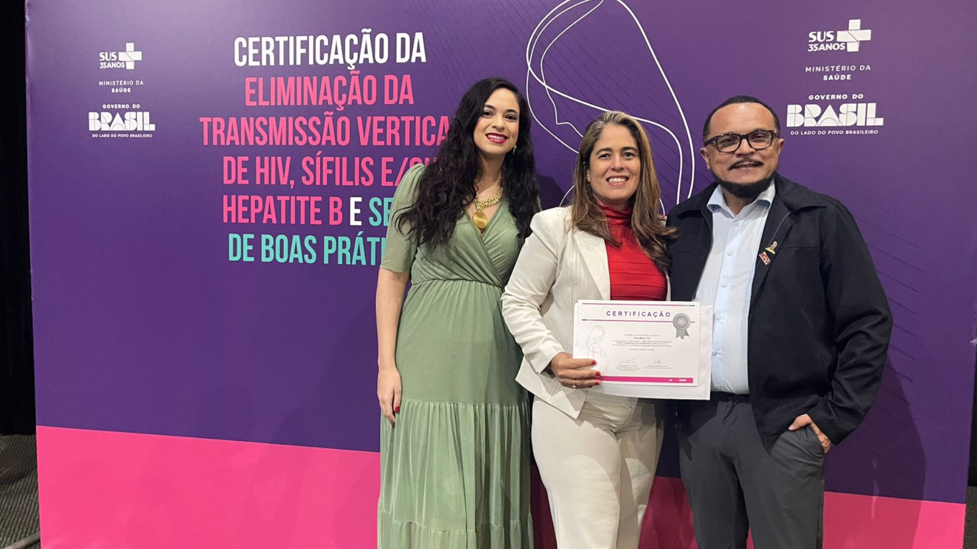 Palmas recebe Selo Prata do Ministério da Saúde por taxa zero de transmissão do HIV da mãe para o bebê