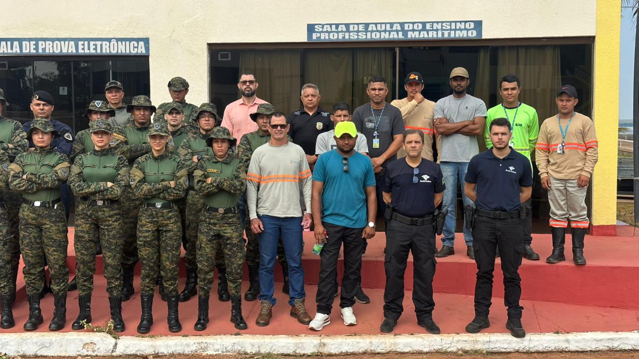 O curso totaliza 38 horas de capacitação, sendo   32 horas de conhecimentos gerais e 06 horas práticas a bordo de embarcação.Foto: Divulgação GMP