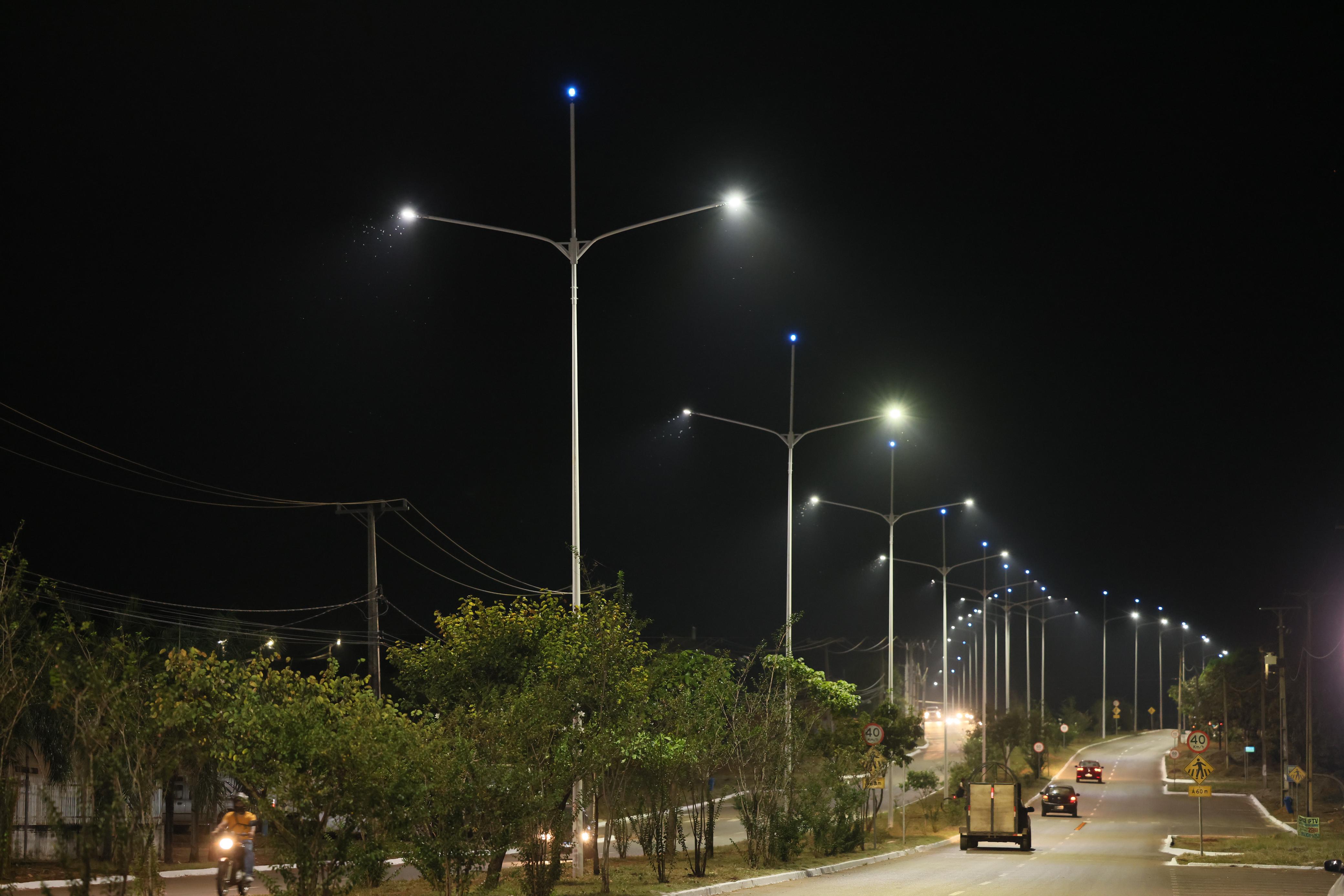 Jardim Taquari recebeu iluminação moderna com tecnologia LED -  Foto: Francisco Barros