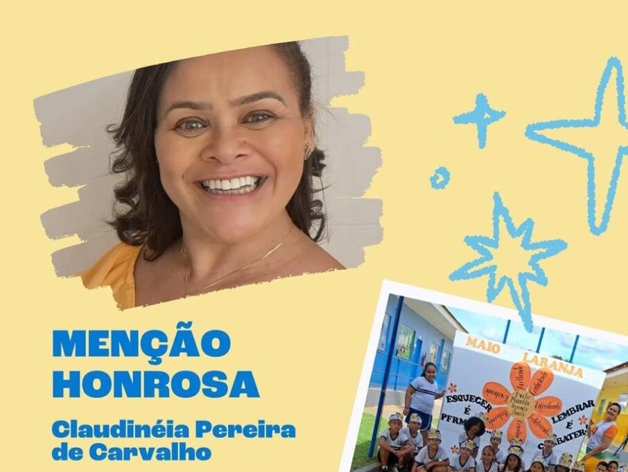 Professora de Palmas recebe Menção Honrosa nacional por projeto de prevenção ao abuso infantil