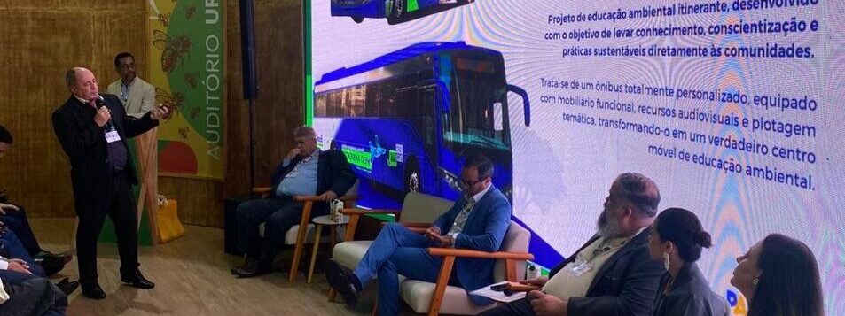 Projeto de educação ambiental, EcoBus, foi apresentado em painel temático na COP30