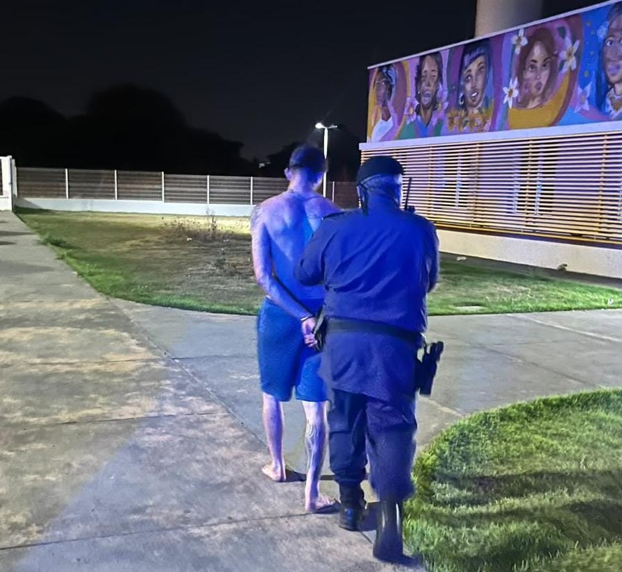 Guarda Metropolitana de Palmas conduz suspeito de violência à Casa da Mulher Brasileira