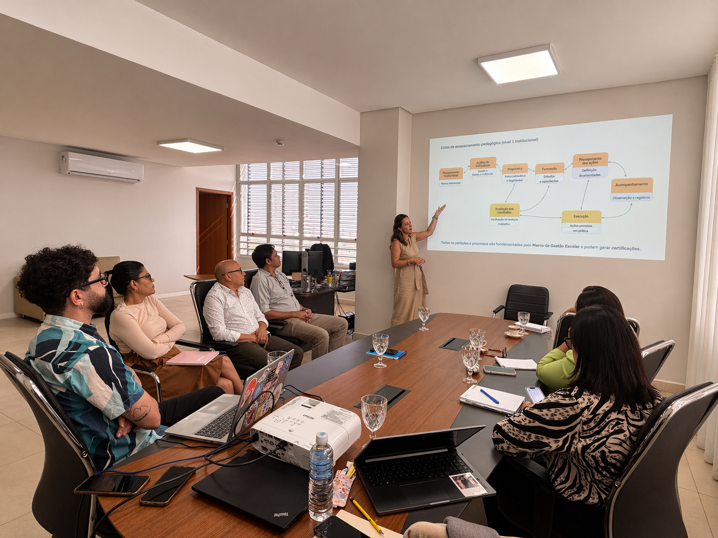 Educação Palmas recebe visita técnica da Fundação Lemann para fortalecer gestão educacional