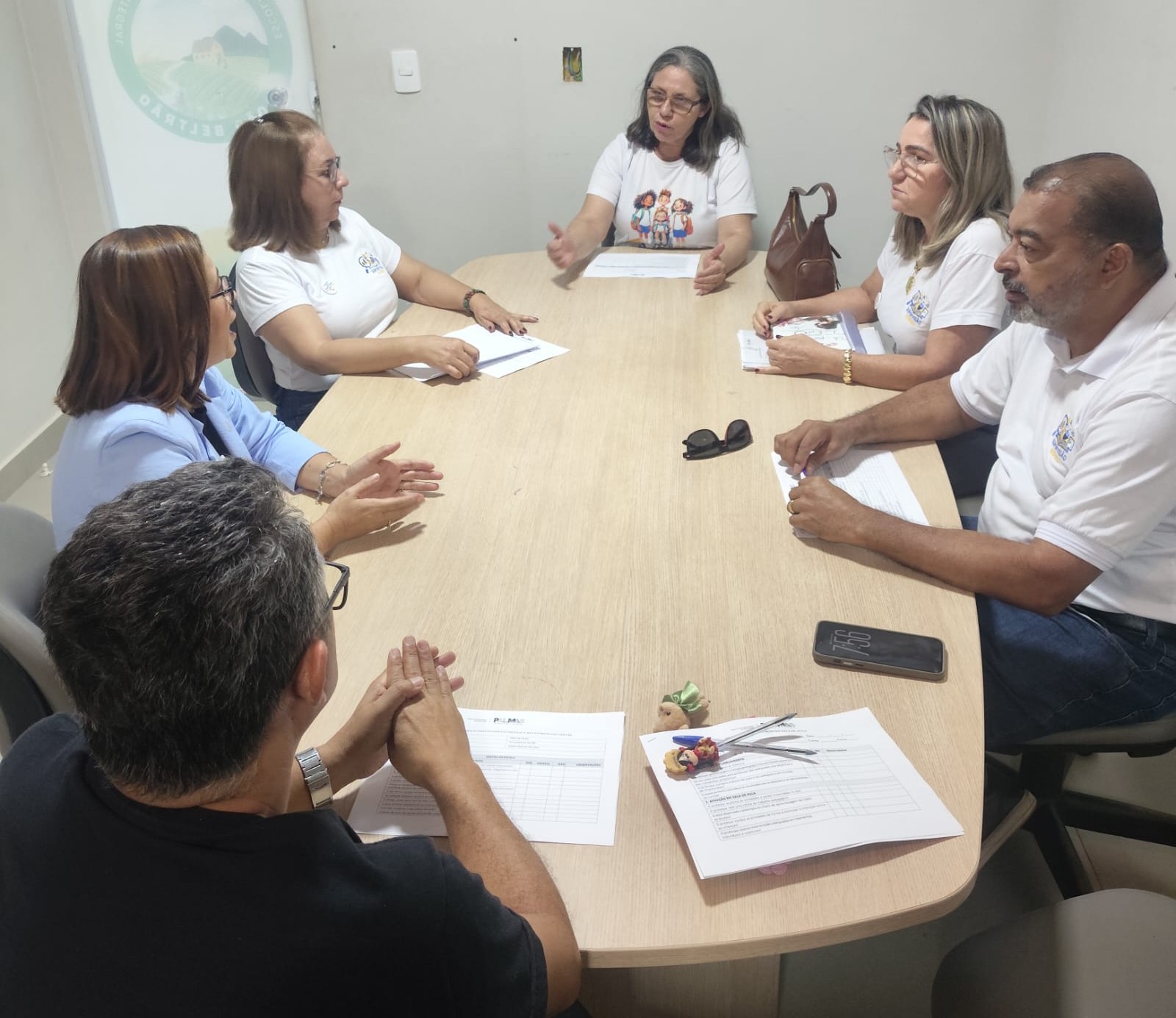 Educação de Palmas fortalece alfabetização e gestão escolar durante Caminhada Pedagógica na ETI João Beltrão