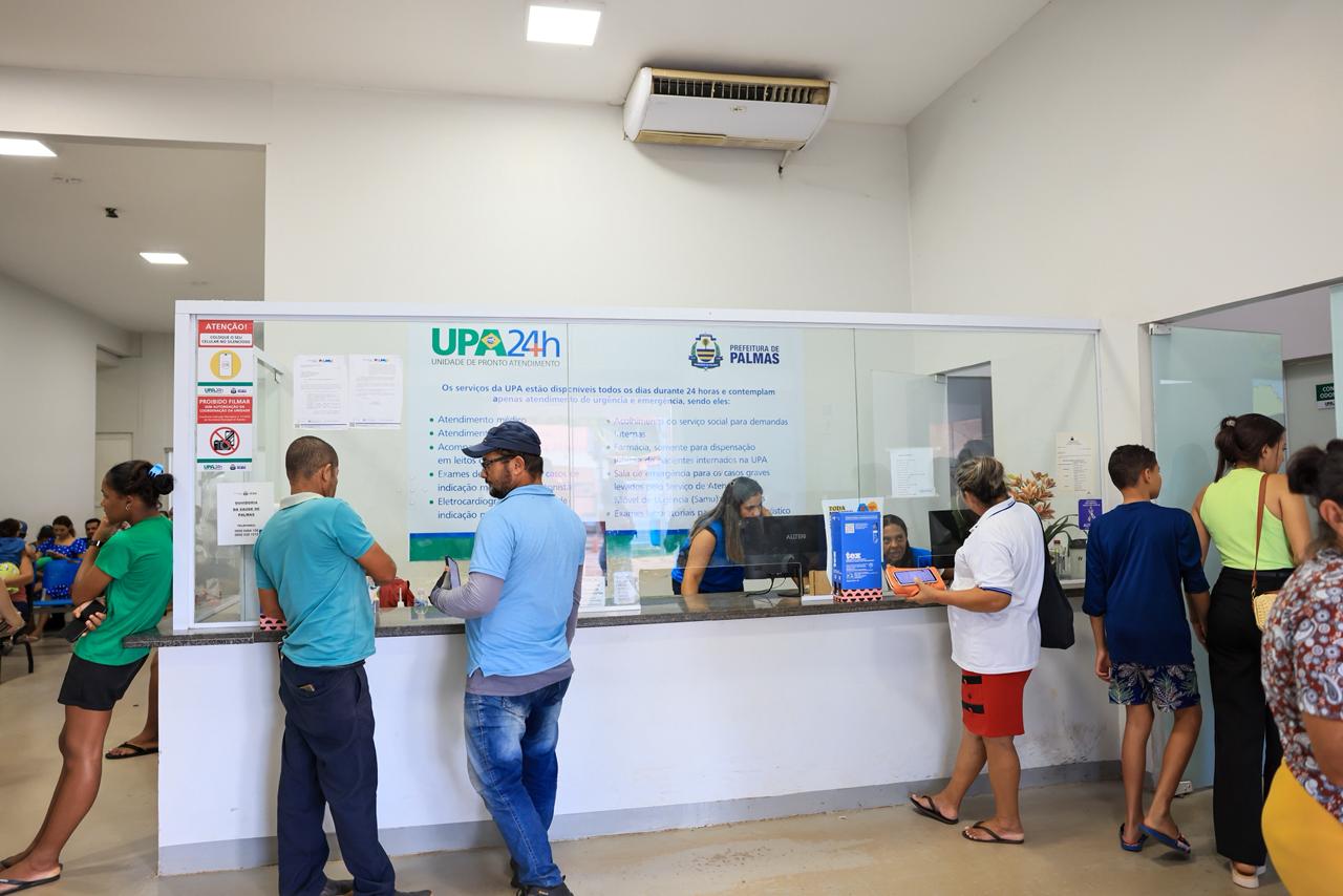 UPAs de Palmas registram 4,8 mil atendimentos em quatro dias; 876 pacientes na pediatria e ortopedia
