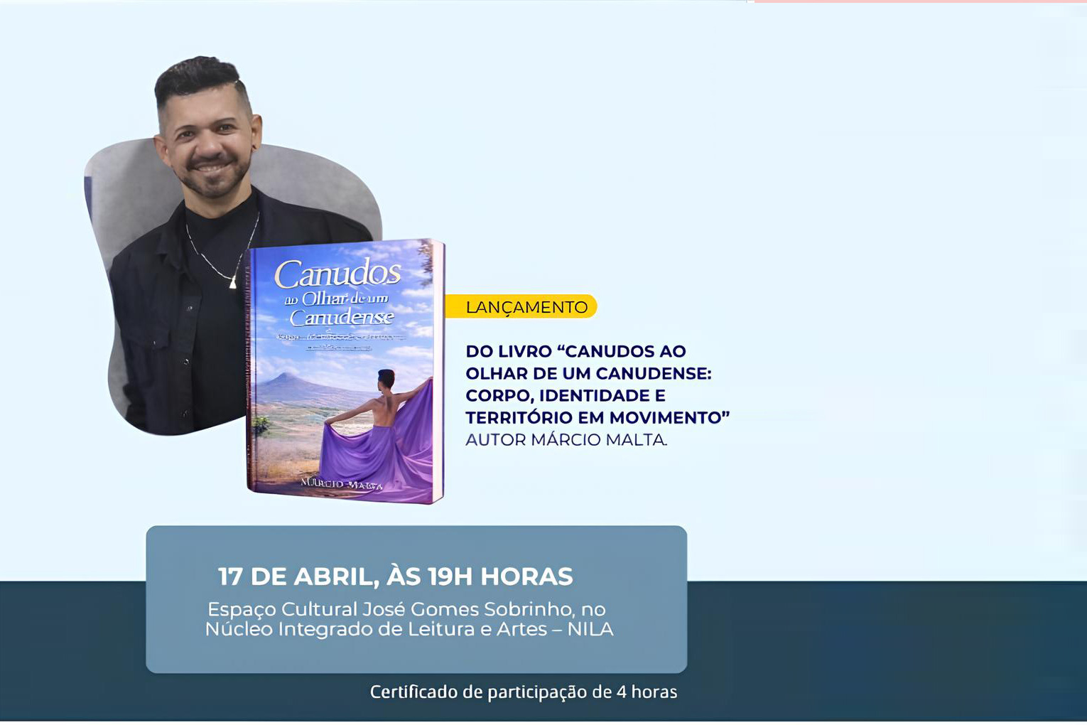 Projeto Roda Literária lança livro sobre memória e identidade do povo de Canudos nesta sexta, 17