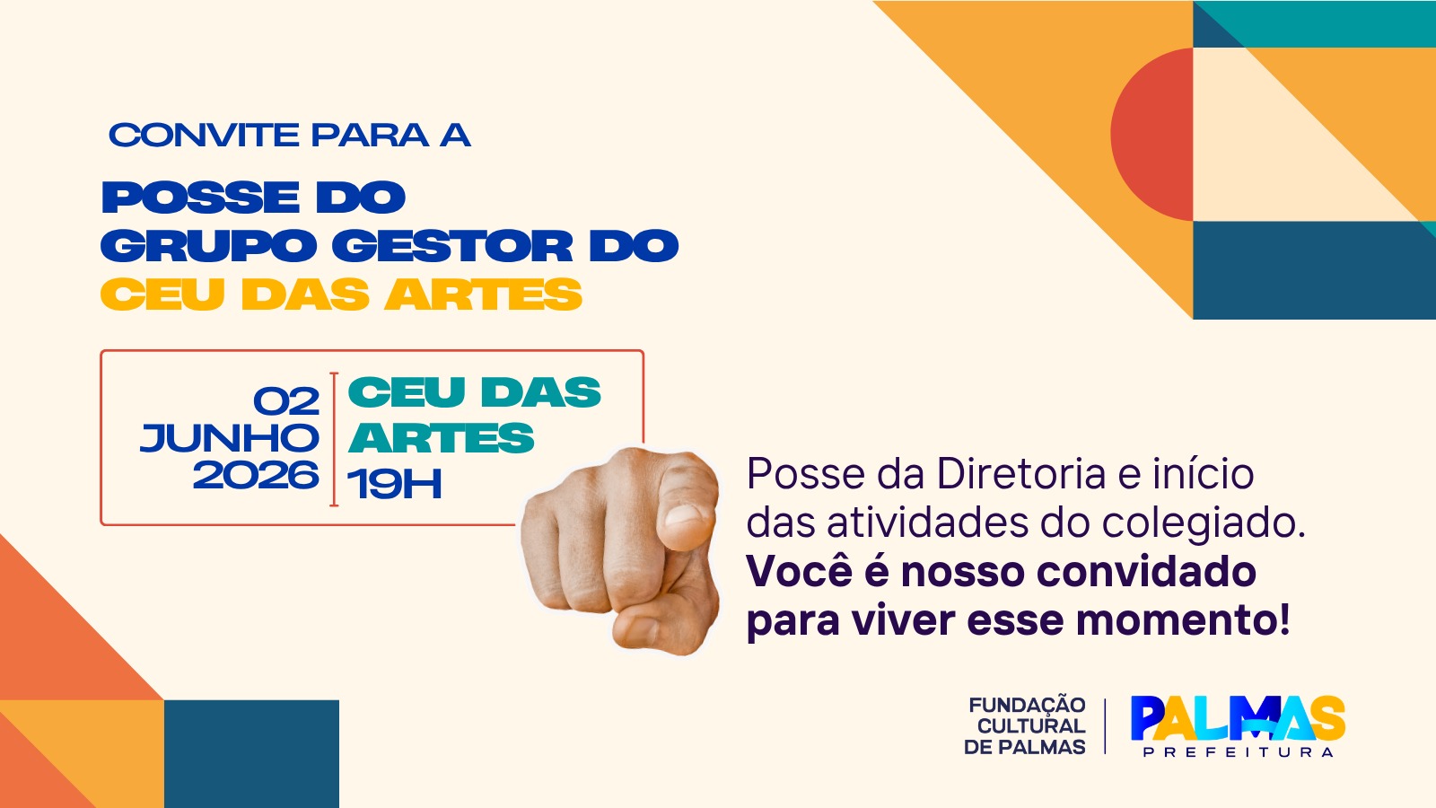 Fundação Cultural de Palmas empossa novos membros do grupo gestor do CEU das Artes