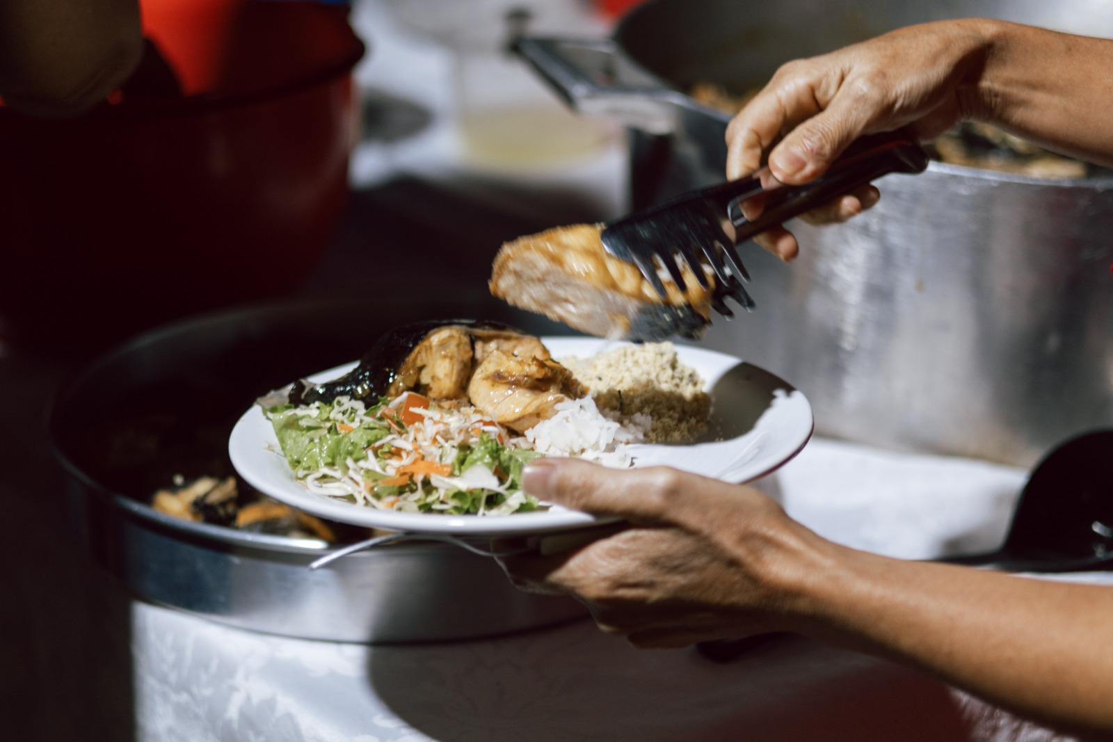 Alimentos do PAA são usados em jantar beneficente para 70 pessoas na região sul de Palmas