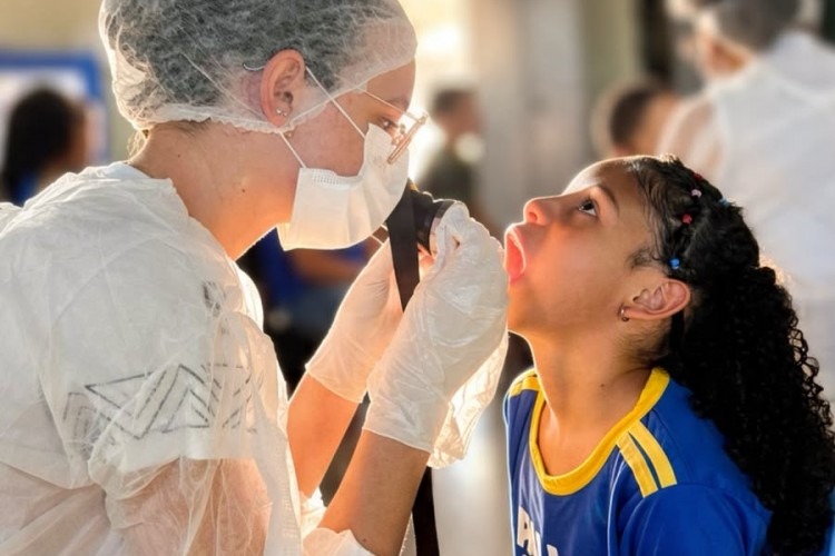 Alunos da rede municipal recebem ações de prevenção e cuidados com a saúde bucal