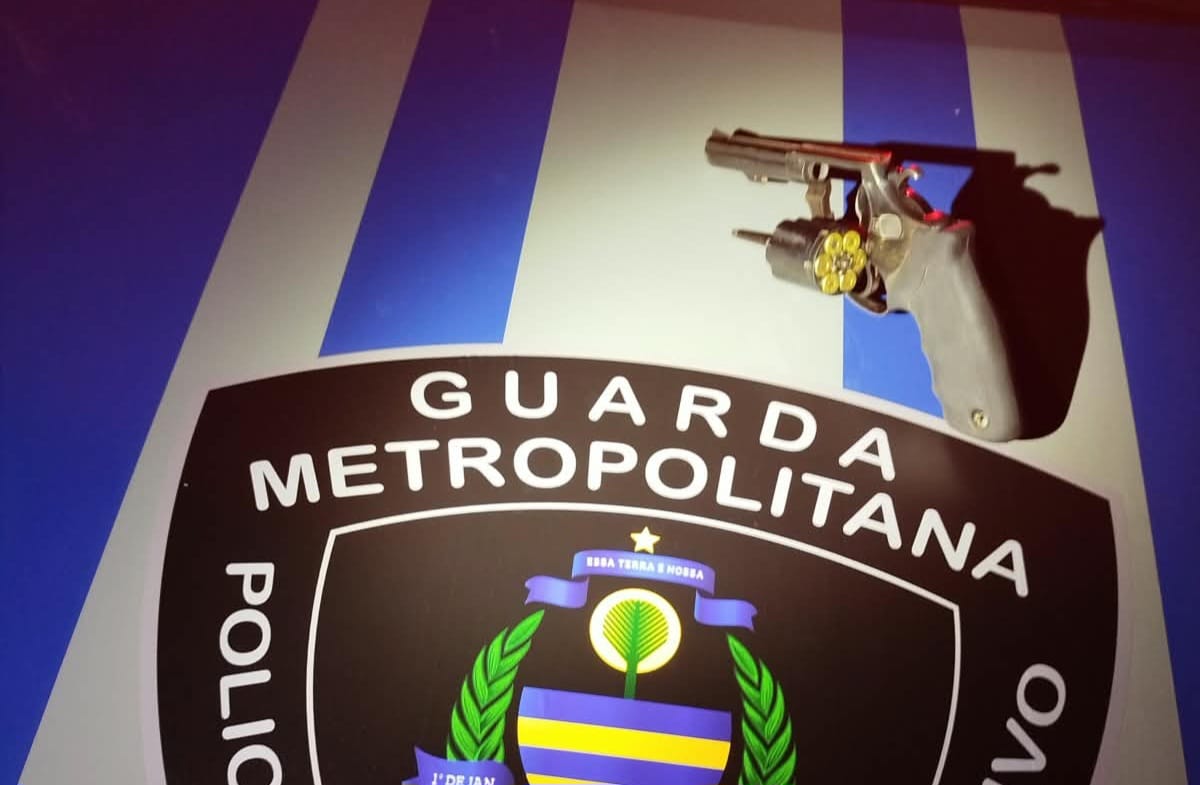 Guarda Metropolitana apreende revólver calibre .38 durante abordagem no setor Sul, em Palmas