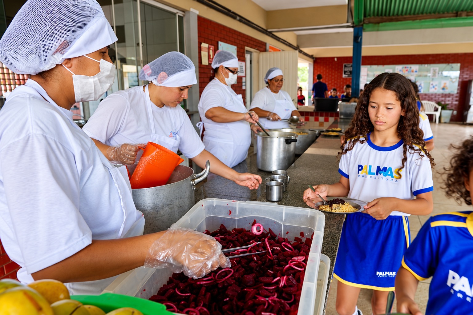 Merendeiras transformam a alimentação escolar em cuidado diário
