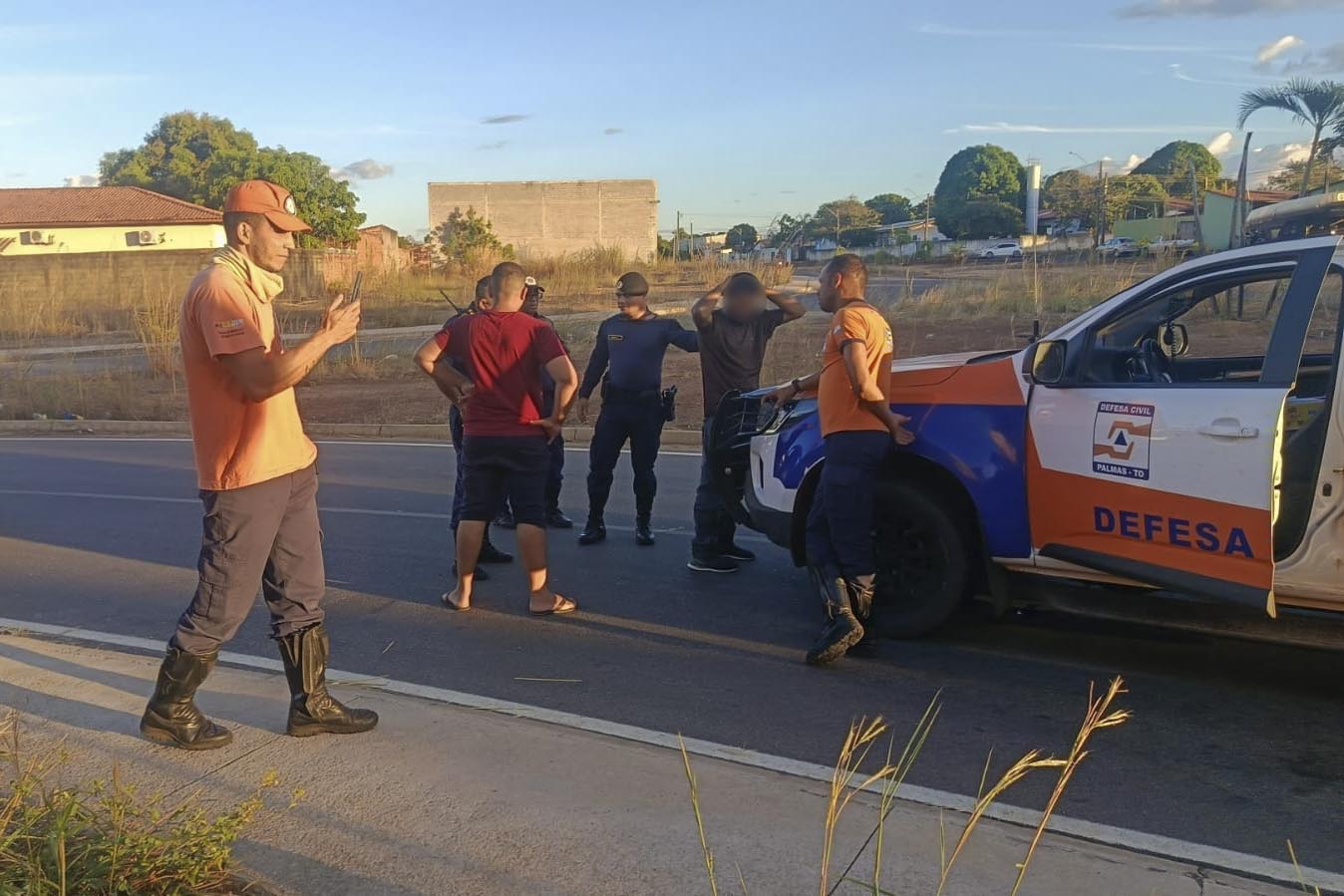 Guarda Metropolitana e Defesa Civil atuam juntas e detêm suspeito de tentativa de roubo