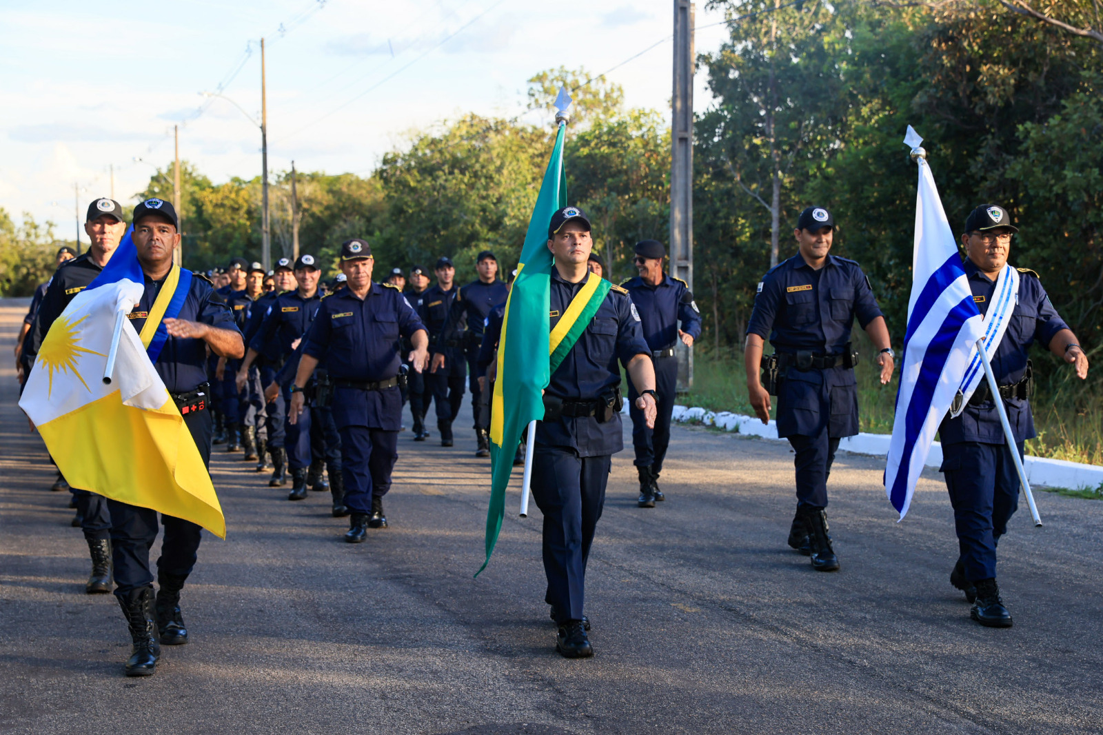 Guarda Metropolitana realiza ensaio geral com 400 integrantes para desfile de aniversário da Capital