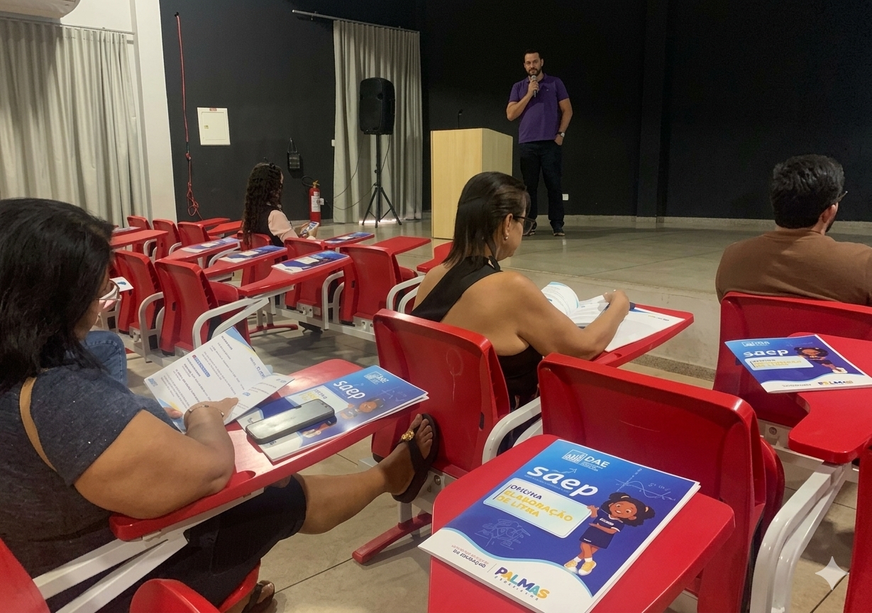 Educação de Palmas encerra ciclo de oficina de elaboração de itens avaliativos para professores de língua portuguesa e matemática