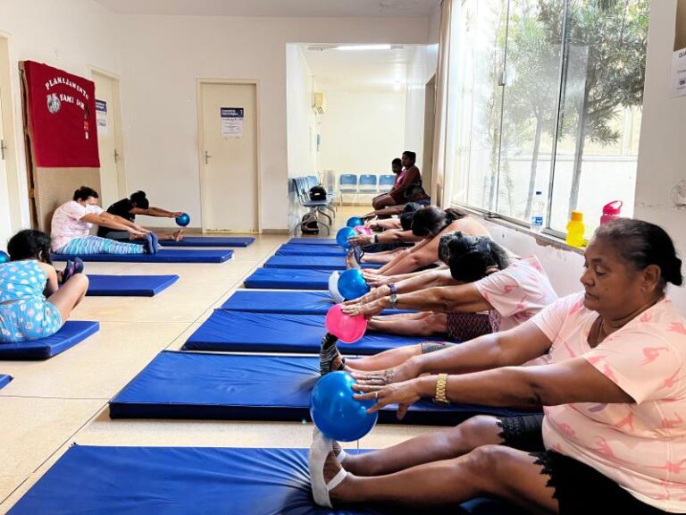 Unidade de Saúde do Santa Fé oferece aulas gratuitas de pilates para pacientes