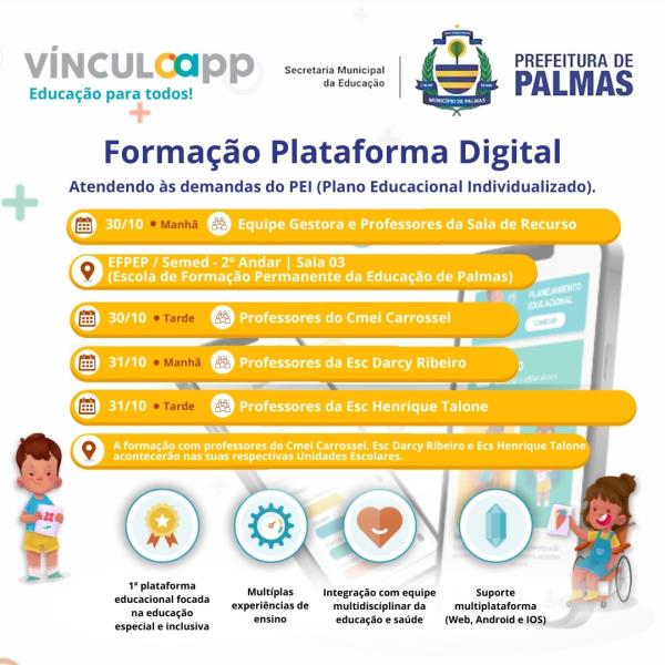 Educação capacita servidores para utilizarem Plataforma Digital Vínculo App